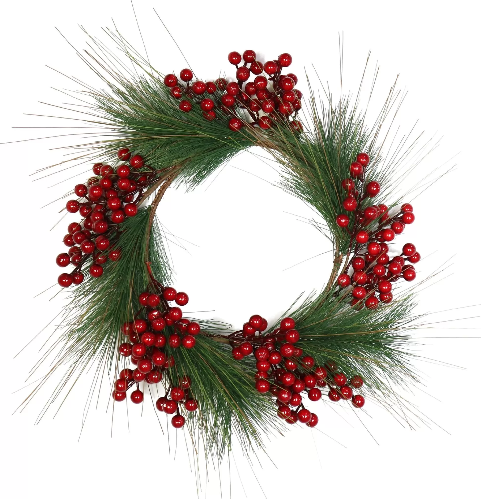 Wreaths, Garlands And Bows>Christmas World Berry Pine Wreath (45Cm)