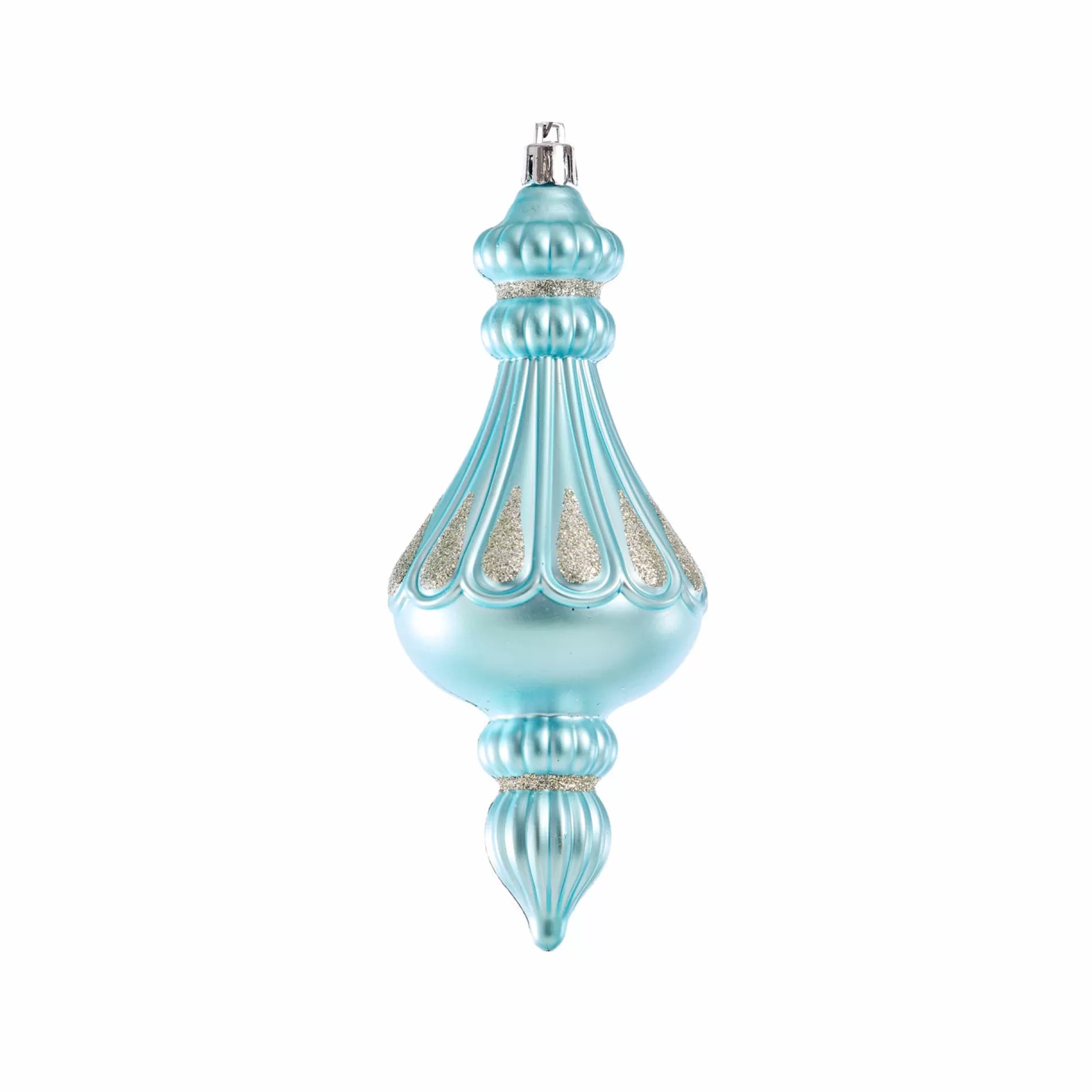 Magical Winter Wonderland>Christmas World Blue Finial (15Cm)