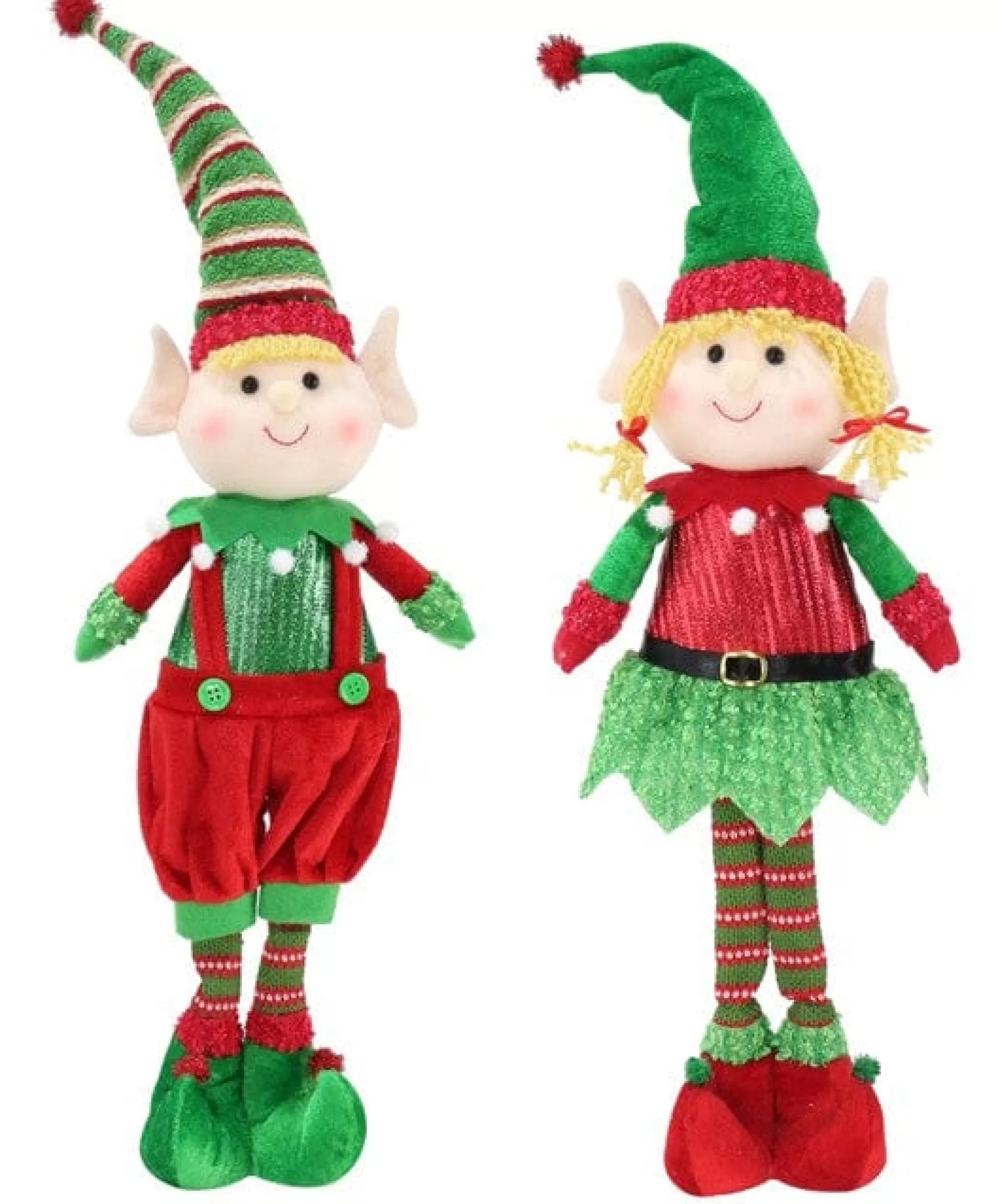 Elf'S Galore>Christmas World Boy Or Girl Standing Elf Asst (60Cm) - Boy