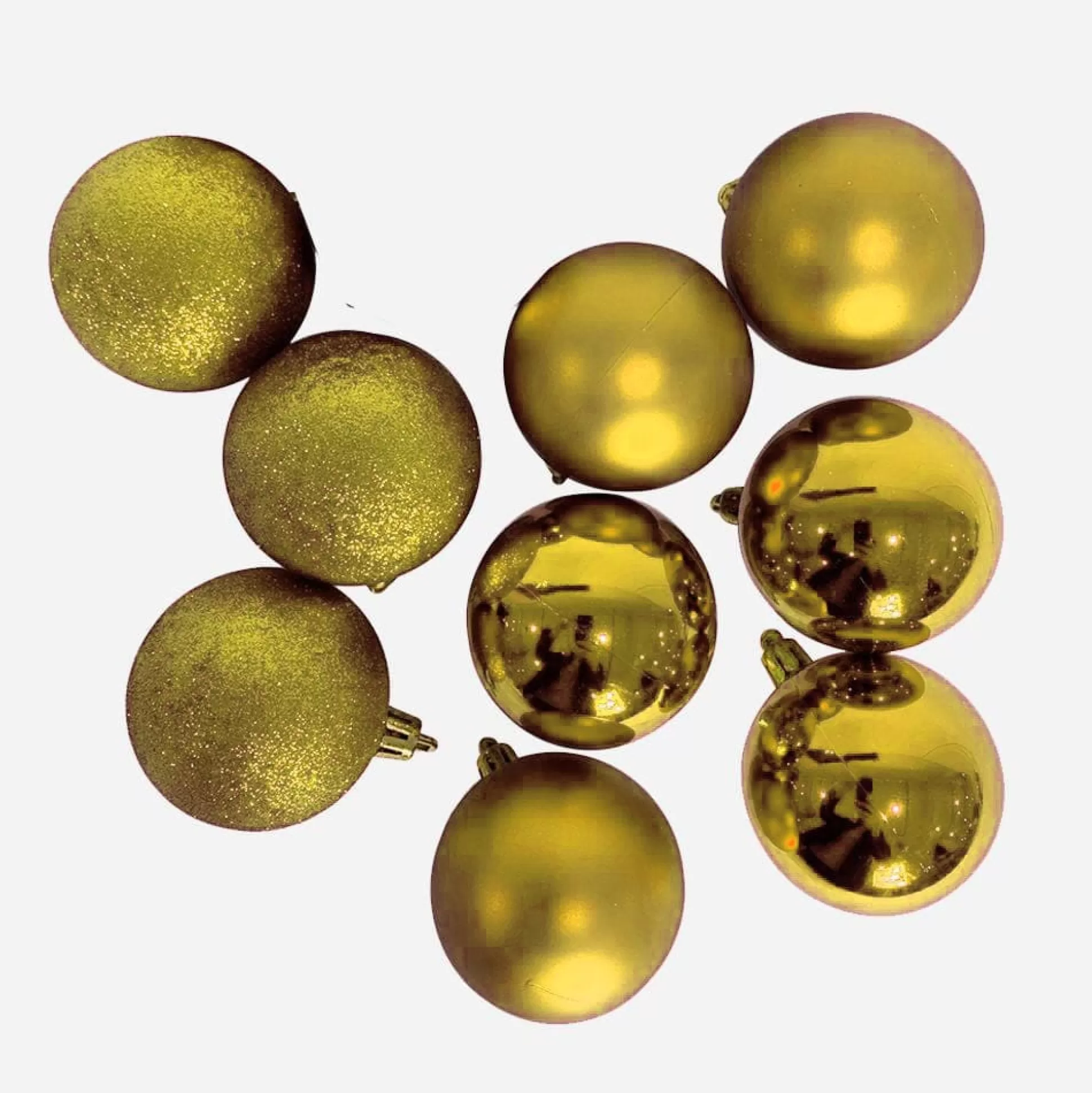 Touch Of Elegance>Christmas World Champagne Baubles (8Cm)