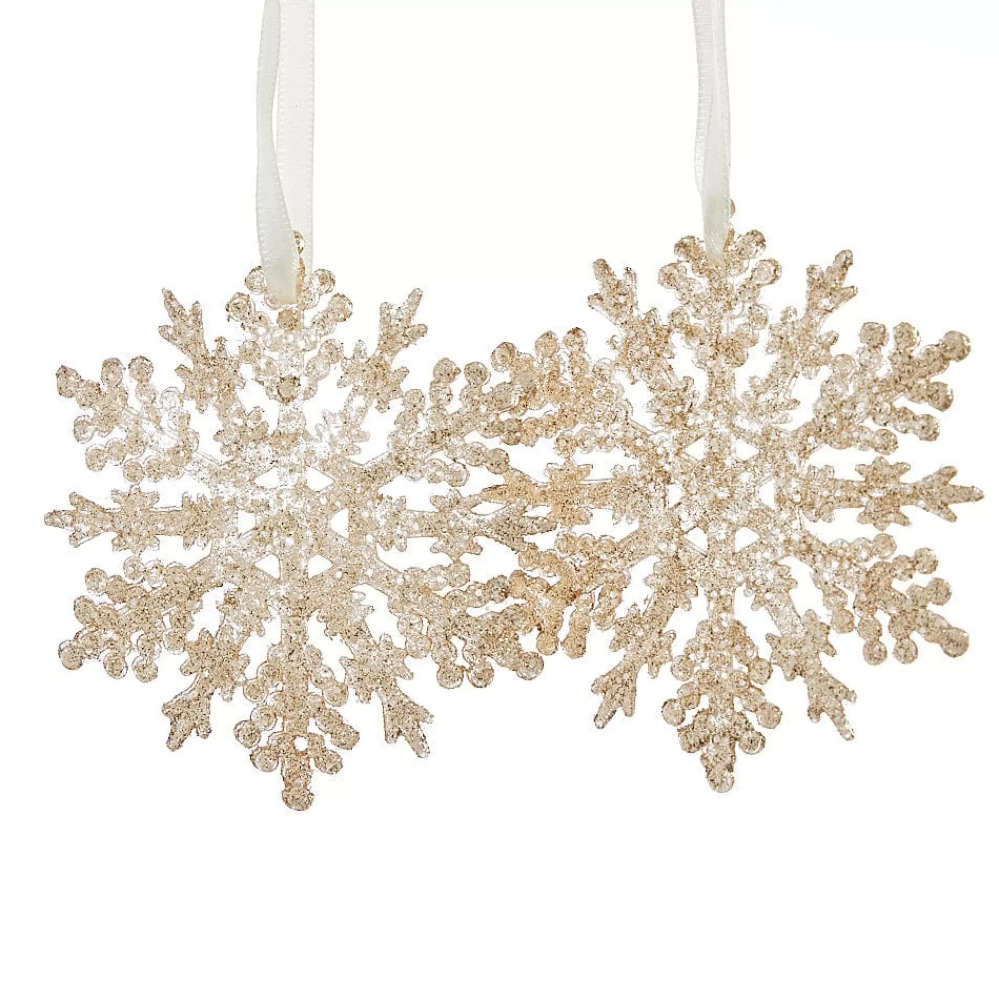 Touch Of Elegance>Christmas World Champagne Snowflake Tree Decoration