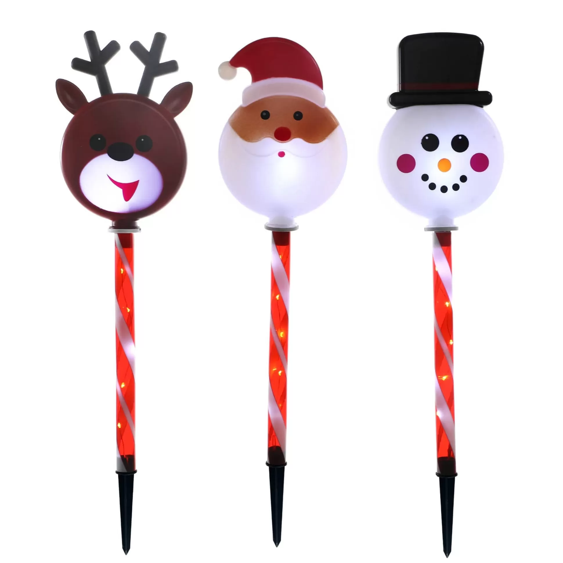 Path Poles>Christmas World Character Path Light Set Of 3