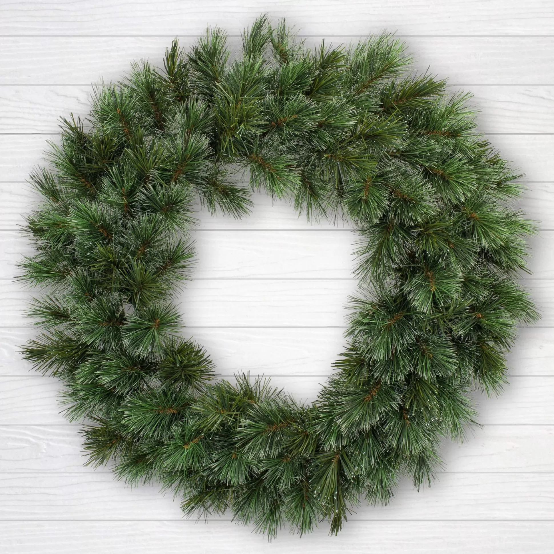 Wreaths, Garlands And Bows>Christmas World Colorado Frosted Wreath (76Cm)