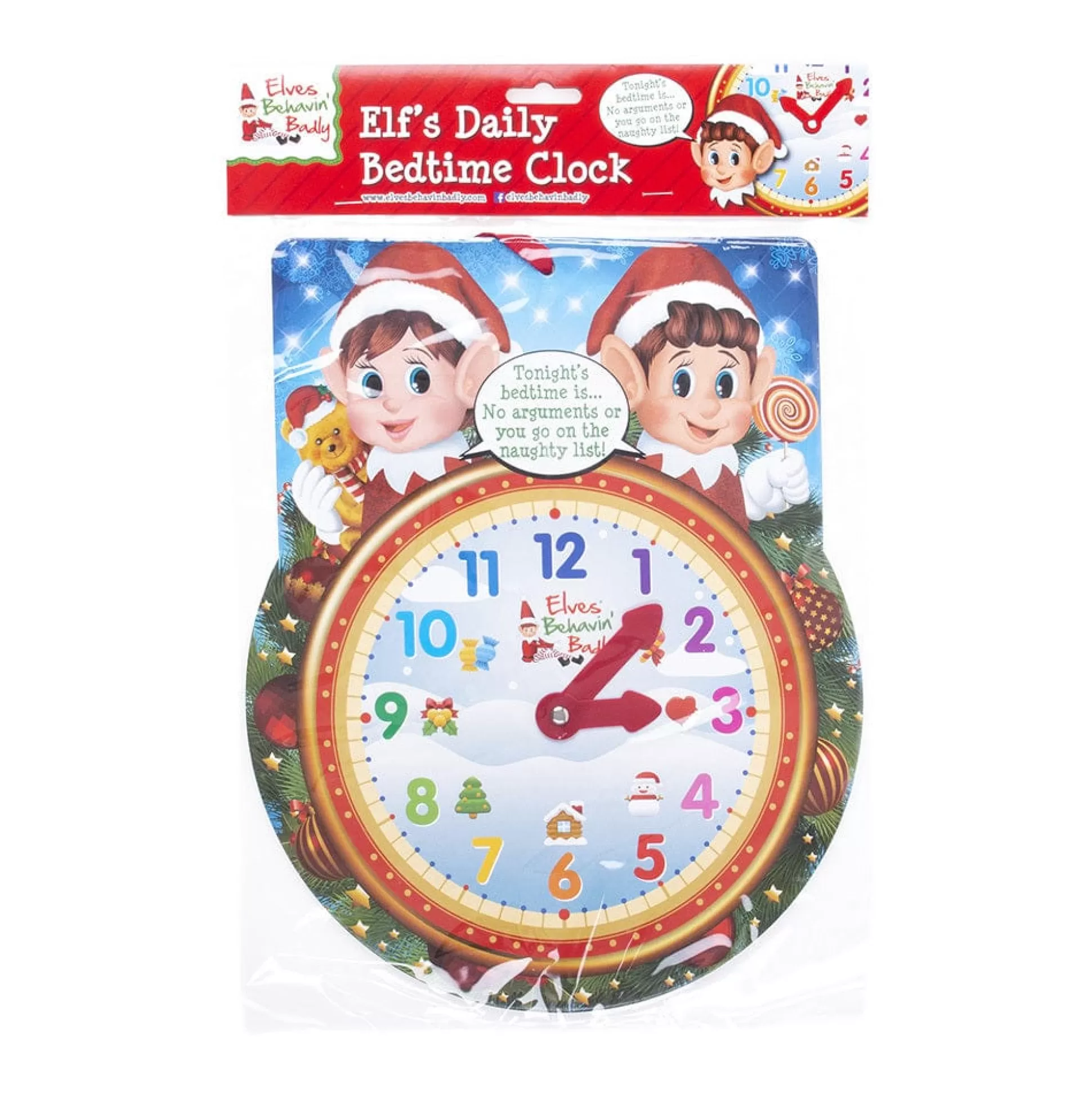 Elf'S Galore>Christmas World Elves Behaving Badly Bedtime Clock