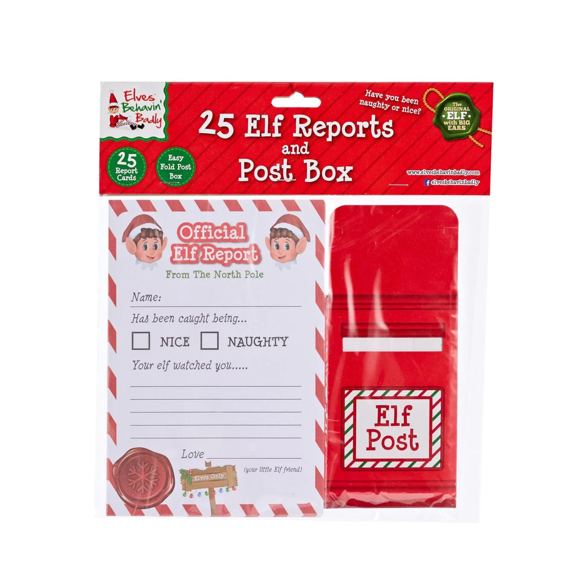 Elf'S Galore>Christmas World Elves Behaving Badly Elf Reports With Post Box (25Pk)