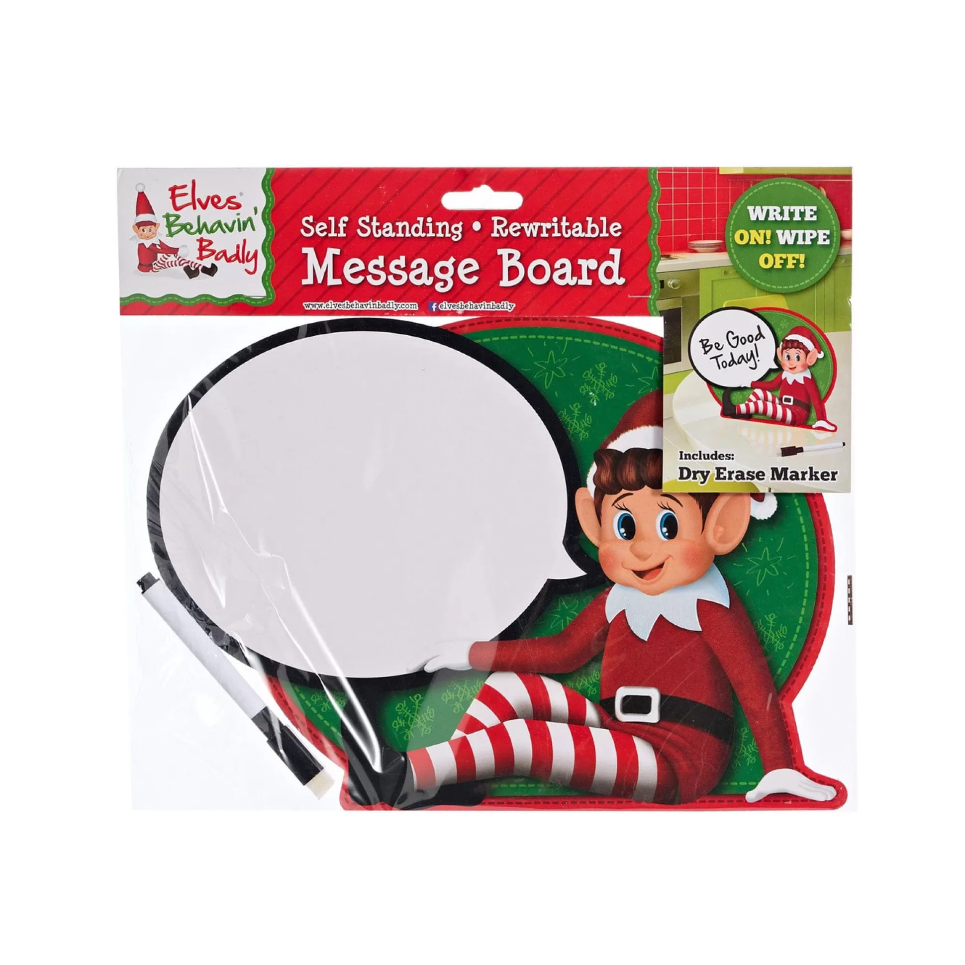 Elf'S Galore>Christmas World Elves Behaving Badly Elf Speech Bubble Sign