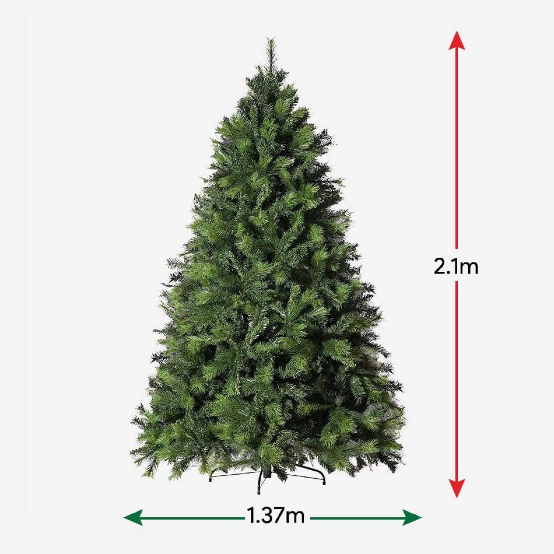 Artificial Trees>Christmas World Evergreen Forest Tree 7Ft (2.1M)