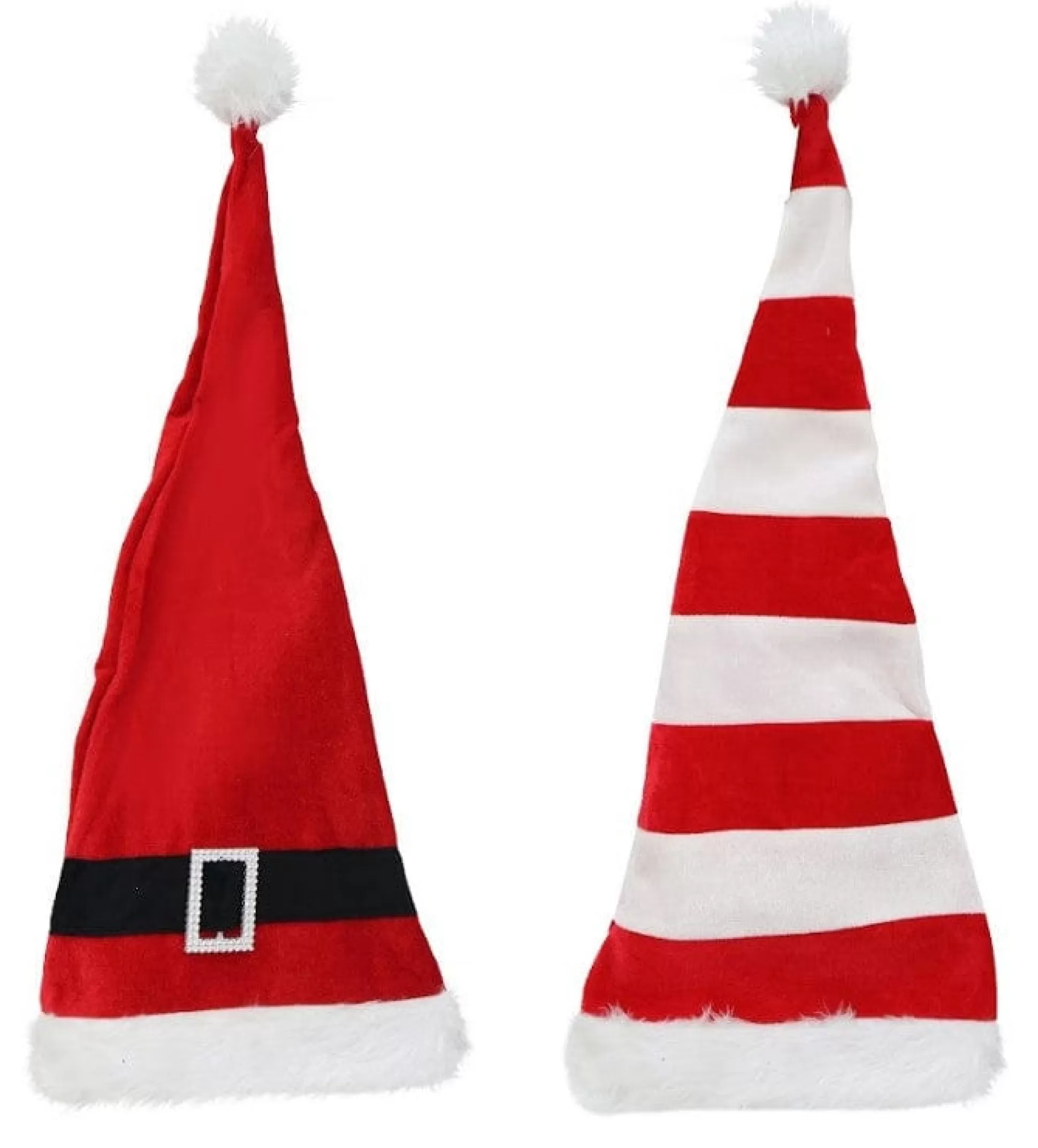 Elf'S Galore>Christmas World Extra Long Bendable Santa Hat Asst (70Cm)