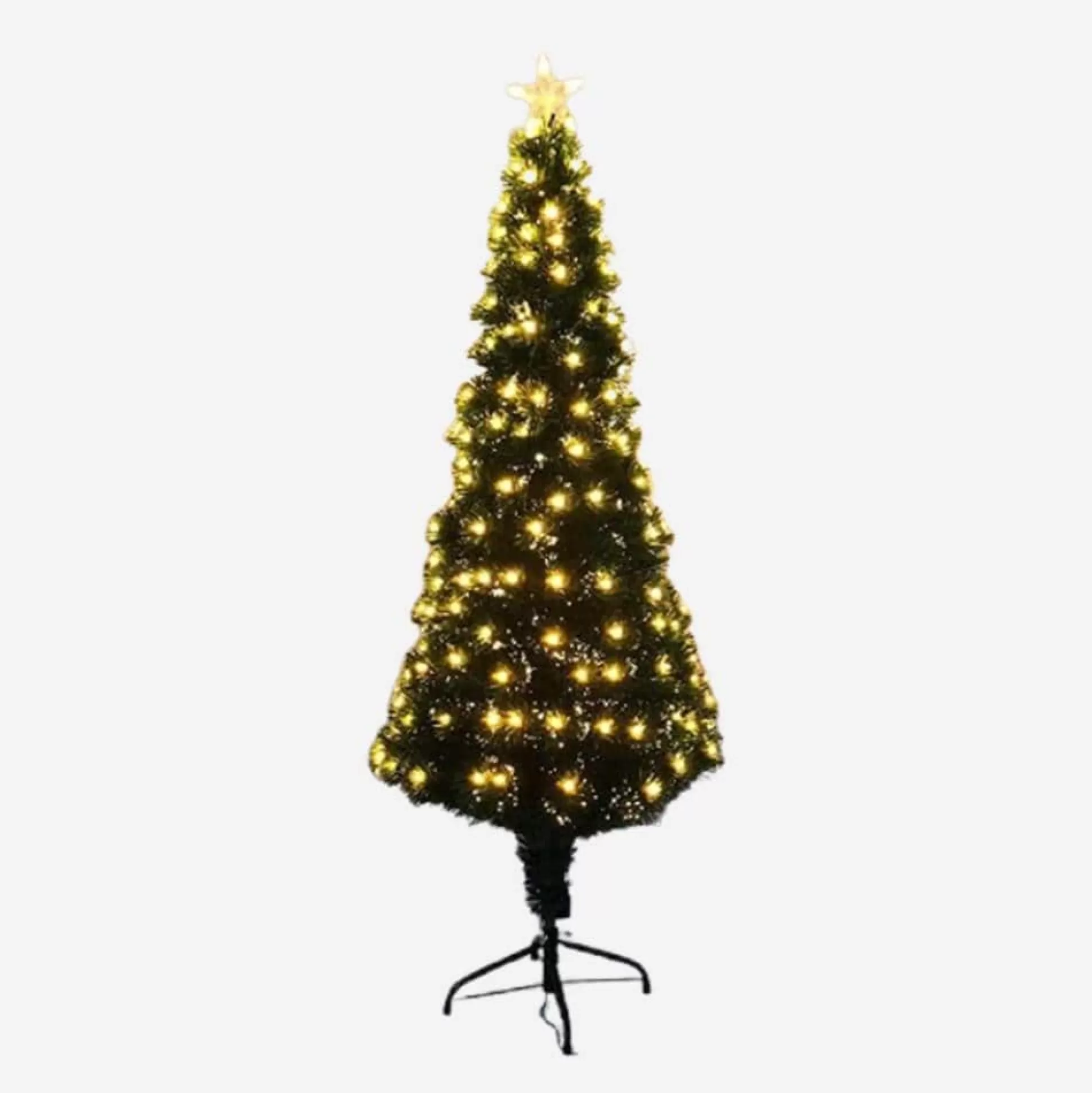 Fibre Optic Trees>Christmas World Fibre Optic Tree Slim With Warm White Leds (1.5M)