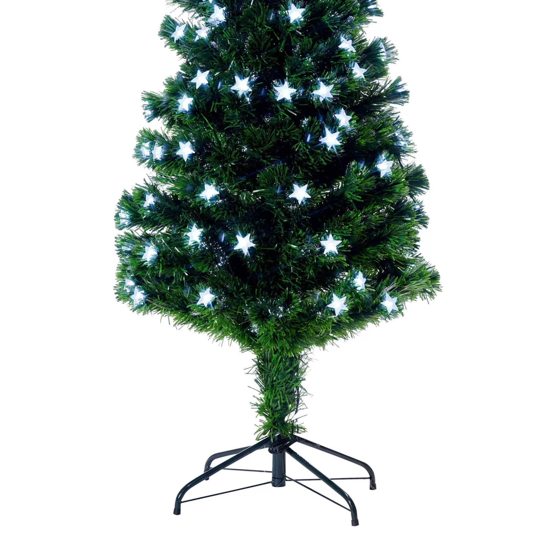 Fibre Optic Trees>Christmas World Fibre Optic Tree Stars White (1.8M)