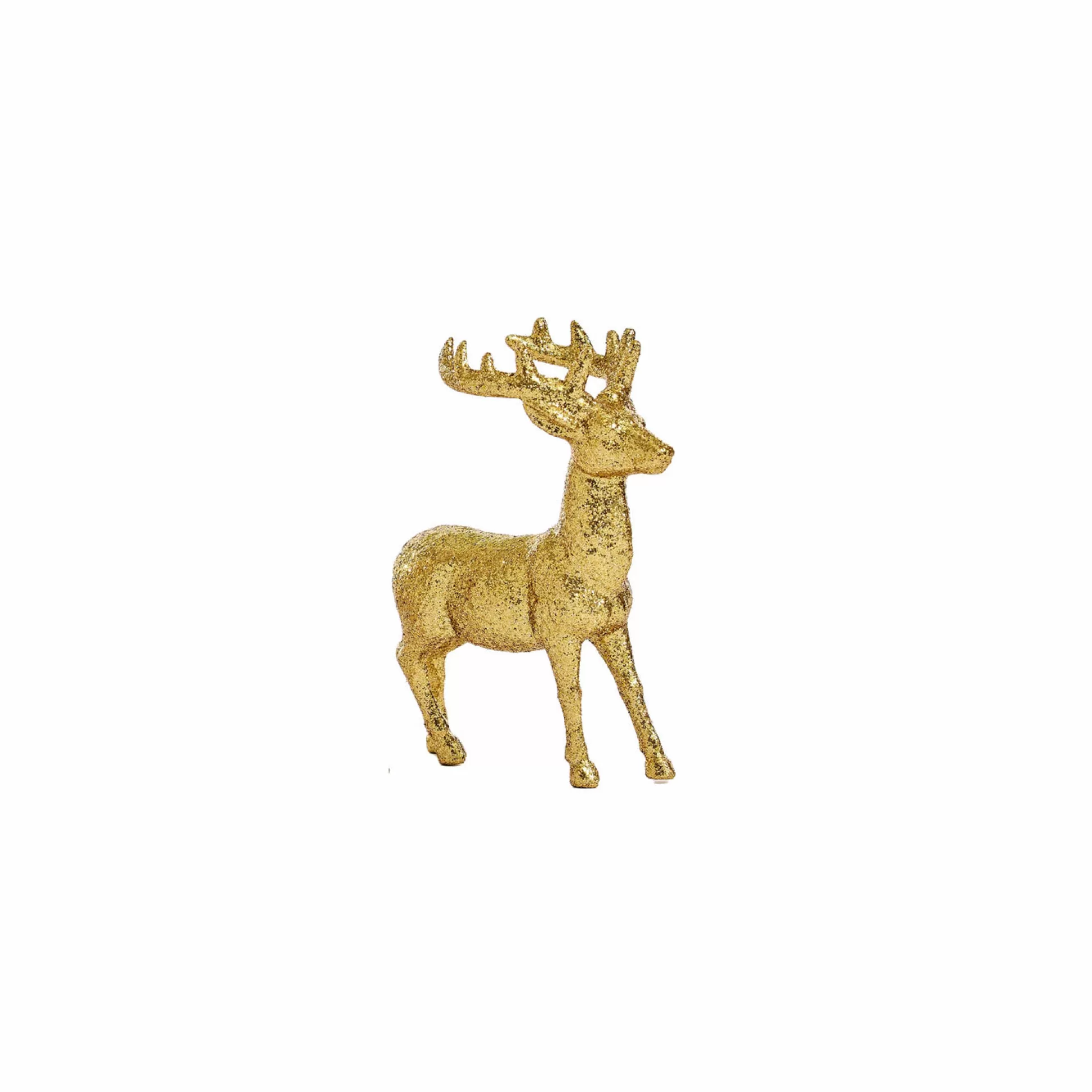 Hanging Decorations>Christmas World Glitter Finish Reindeer Tree Ornament (12.5Cm)