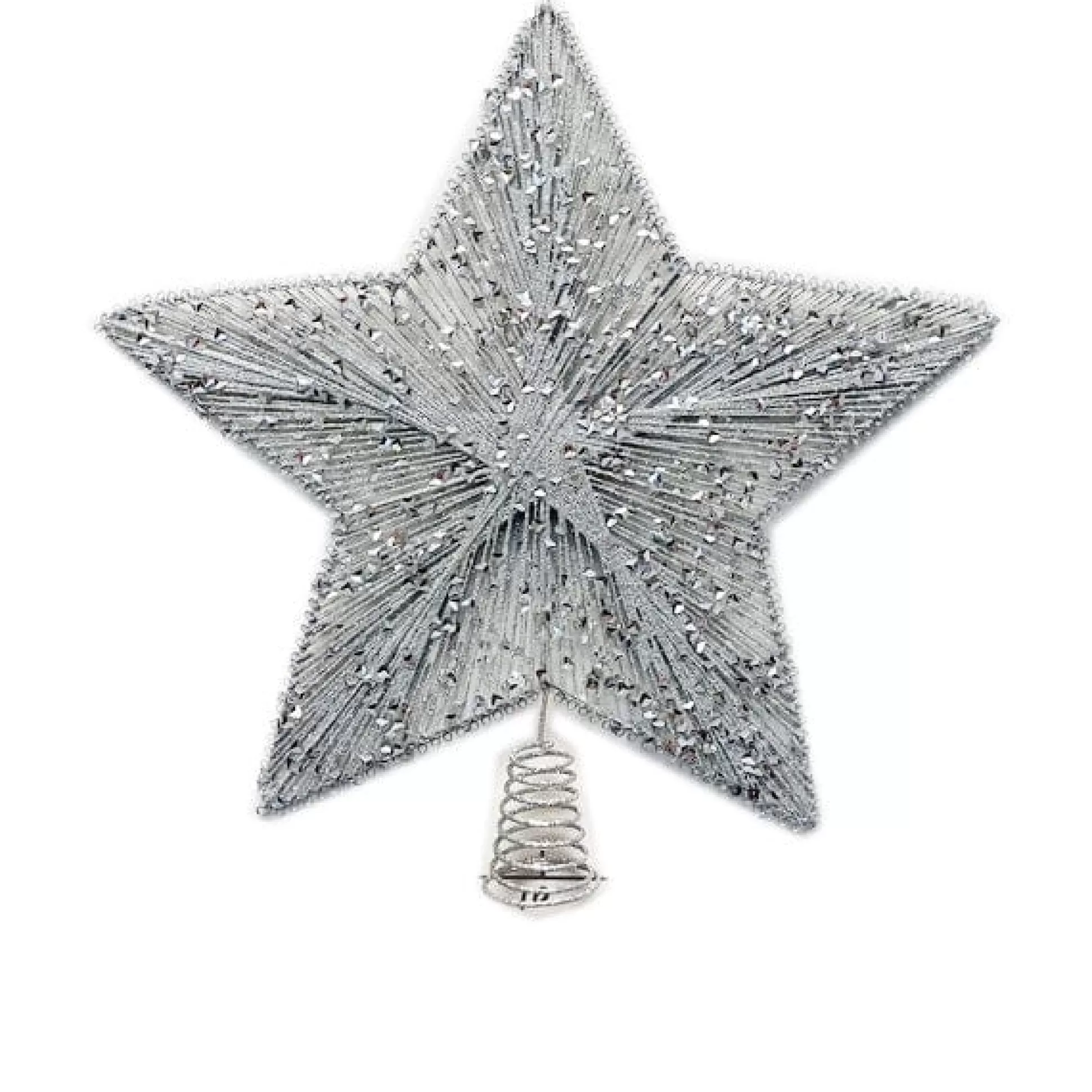 Tree Toppers>Christmas World Glitter Thread Star Topper Asst (30Cm)