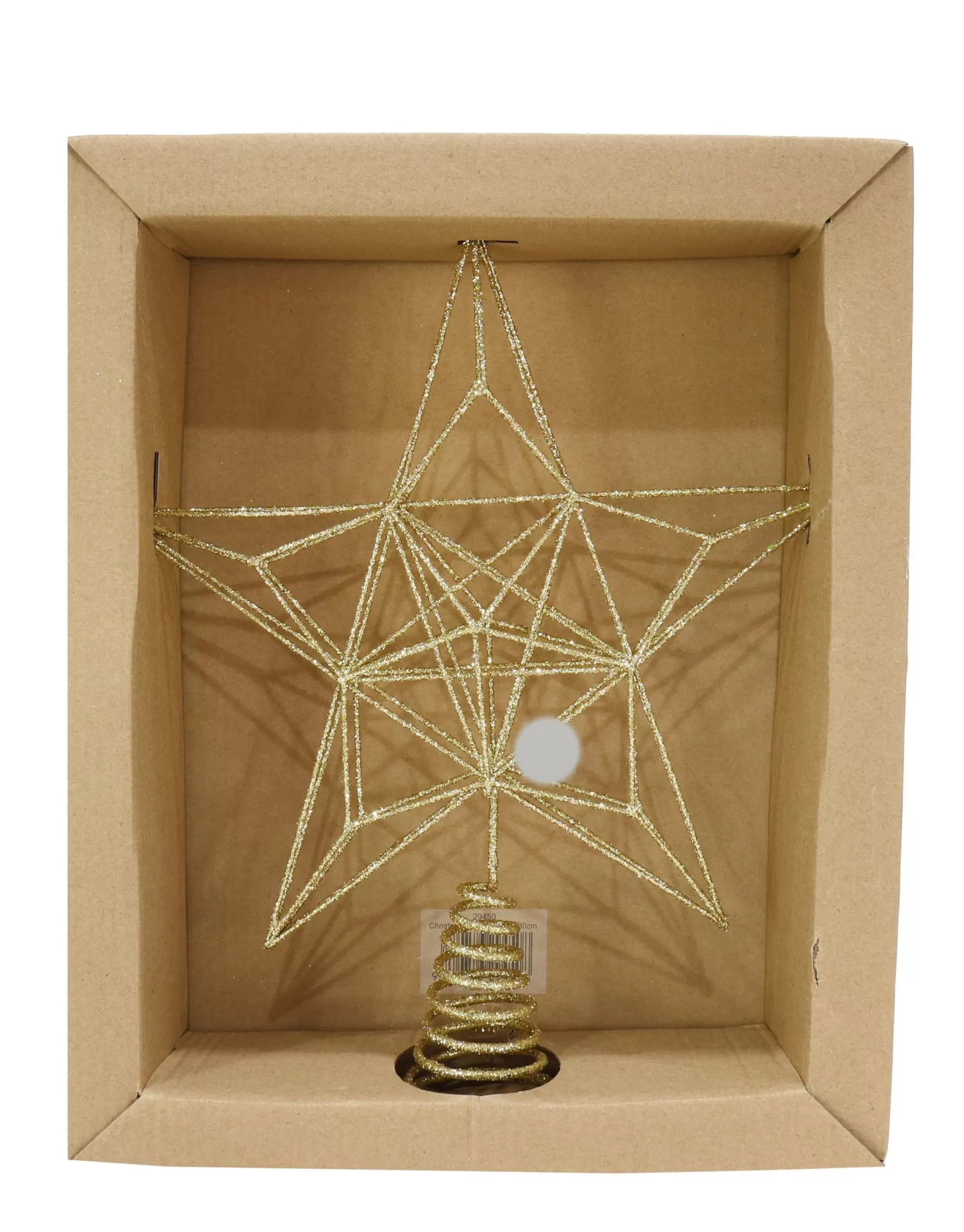 Tree Toppers>Christmas World Glitter Wire Star Topper Asst (30Cm)