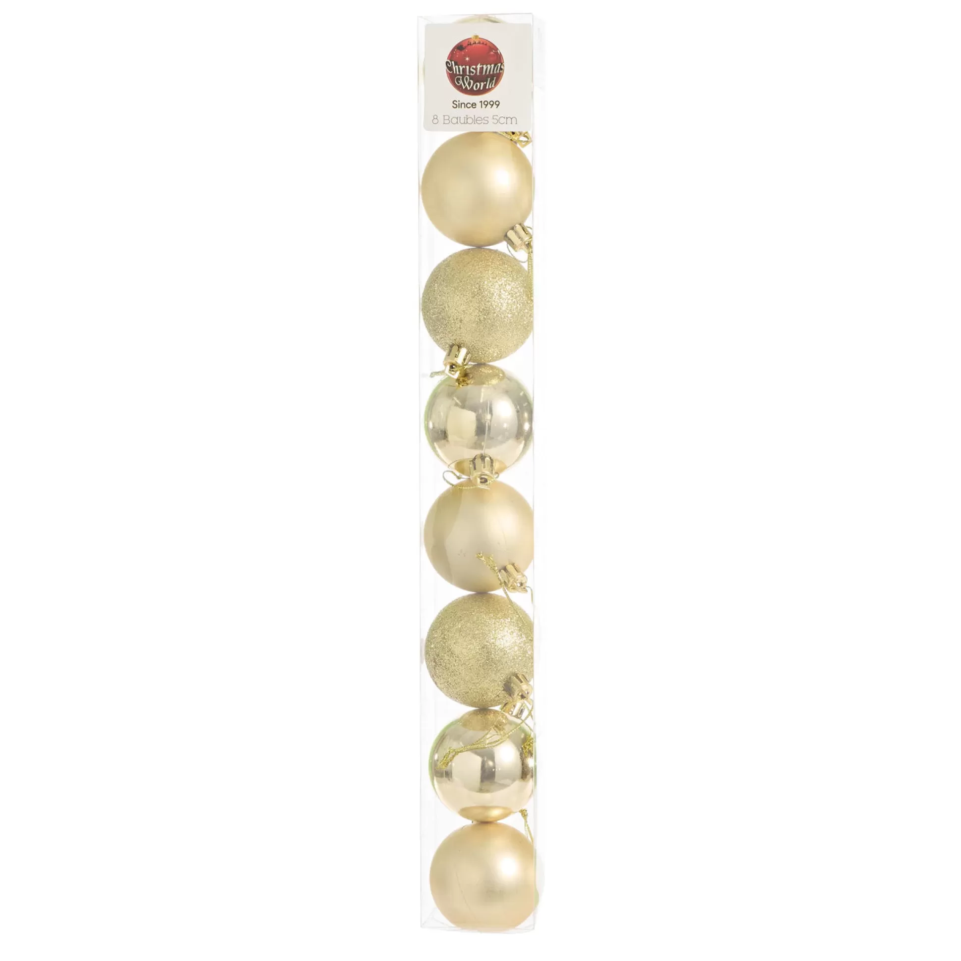 Touch Of Elegance>Christmas World Gold Bauble Pack (5Cm)