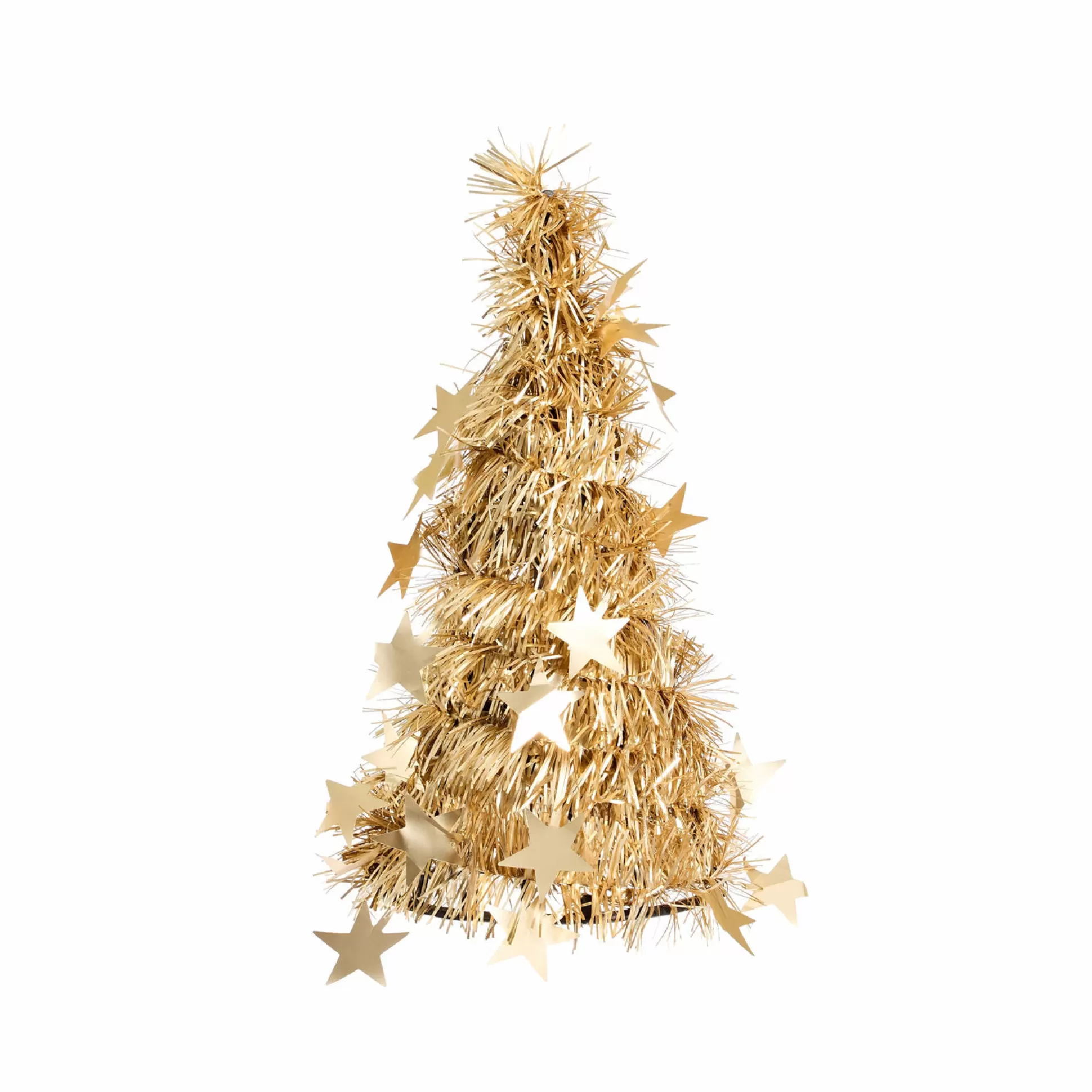 Touch Of Elegance>Christmas World Gold Tinsel Tree (26Cm)