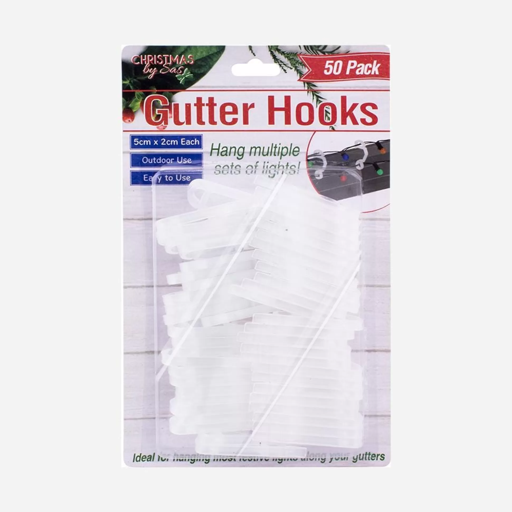 Light Accessories>Christmas World Gutter Hooks (50Pcs)