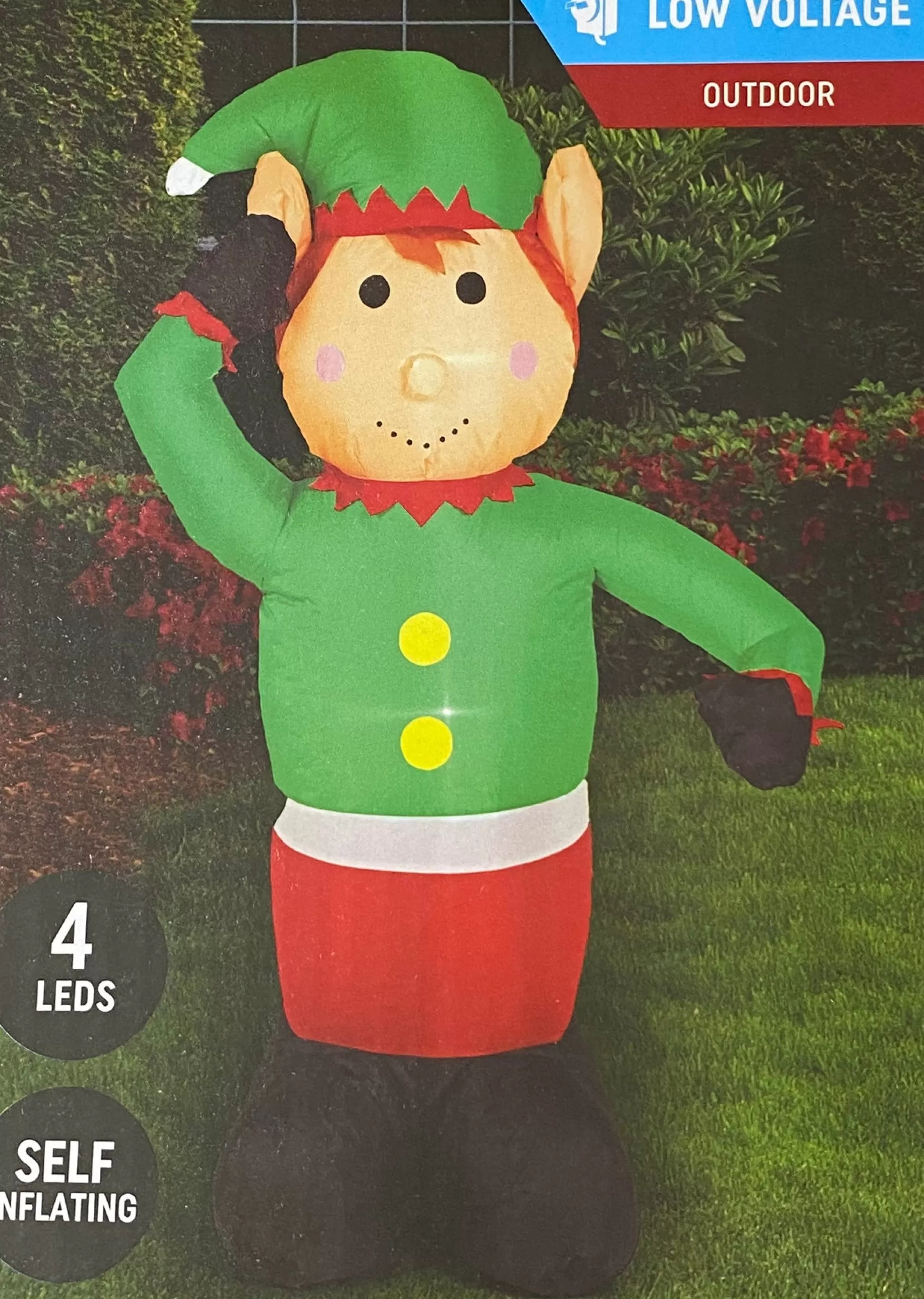 Inflatables>Christmas World Inflatable Elf (1.2M)