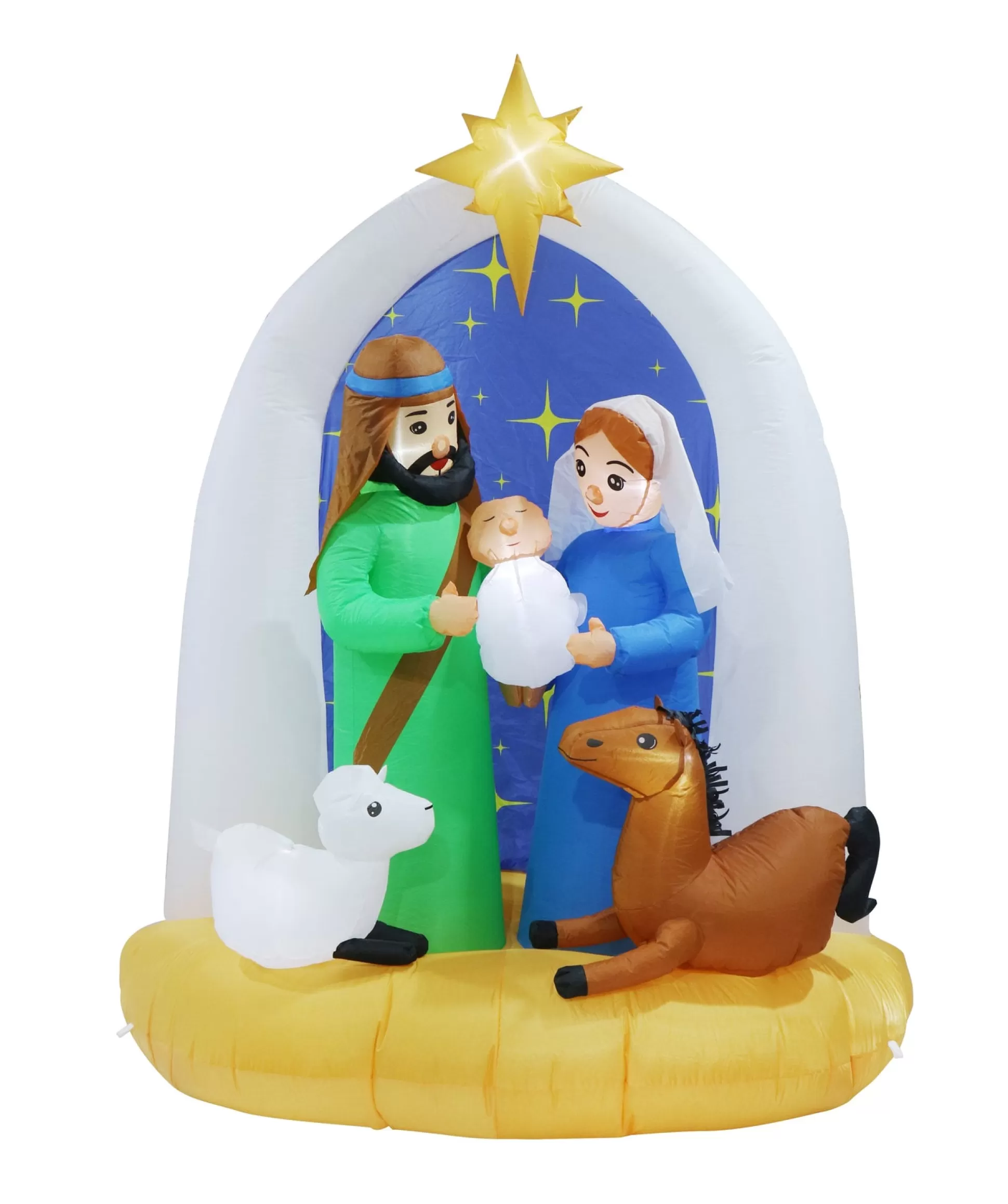 Inflatables>Christmas World Inflatable Nativity Scene (2.1M)