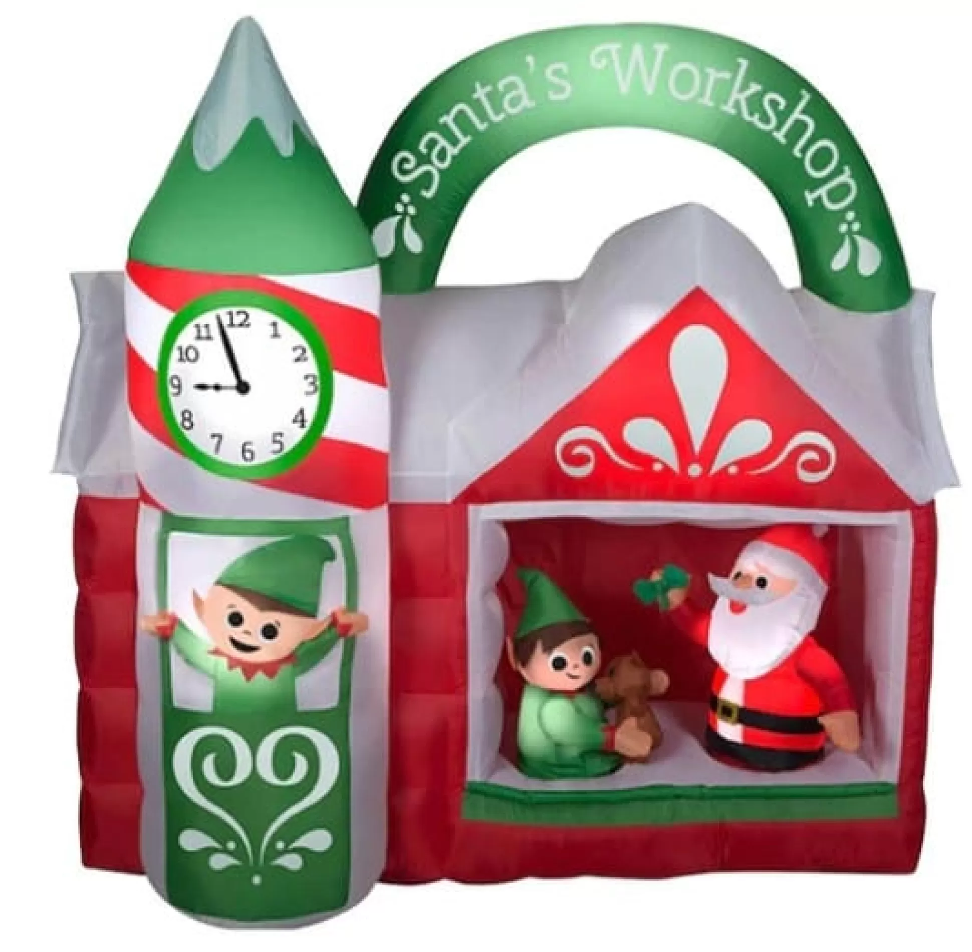 Inflatables>Christmas World Inflatable Santa'S Workshop (1.5M)