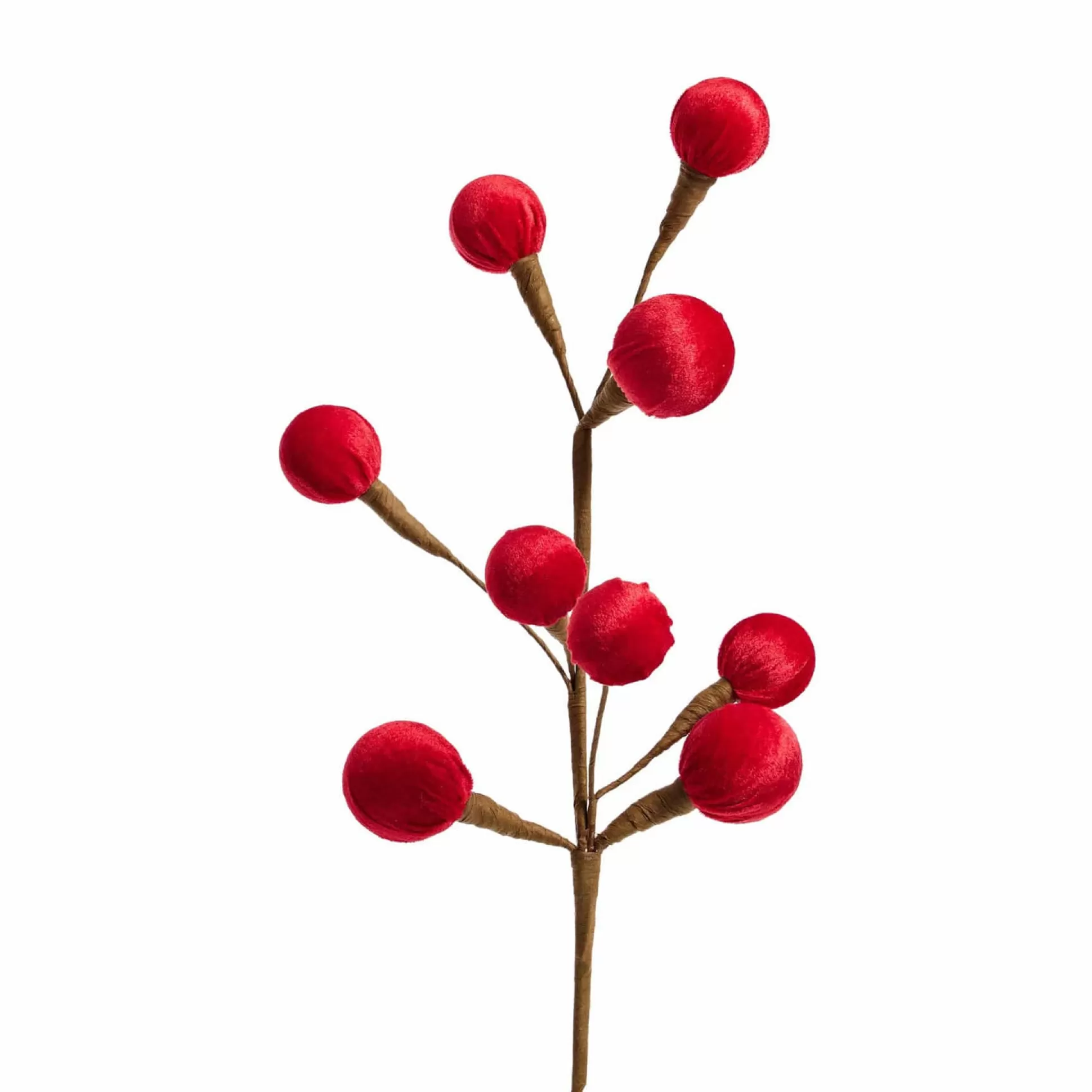 Traditional & Berry>Christmas World Large Red Berry Spray (75Cm)