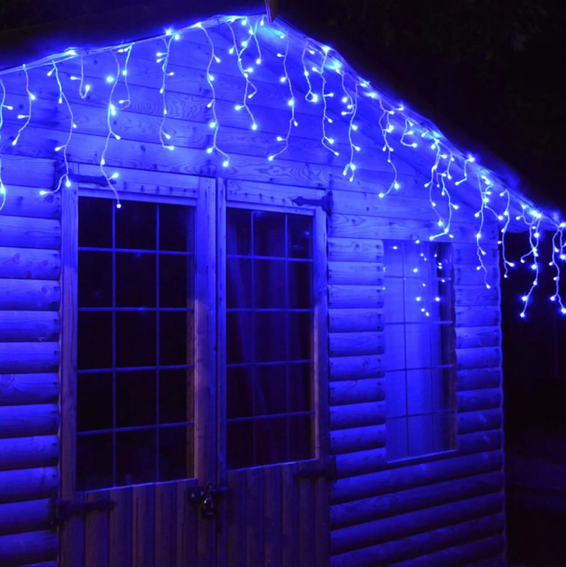 Icicle Lights>Christmas World Led Blue Icicle Lights (10M)