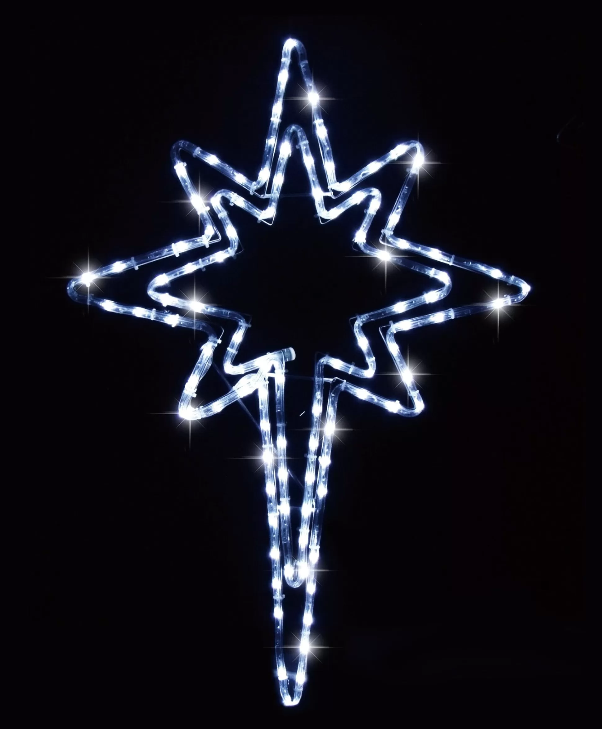 Frame Ropelight (Motifs)>Christmas World Led Cool White Nativity Star Ropelight