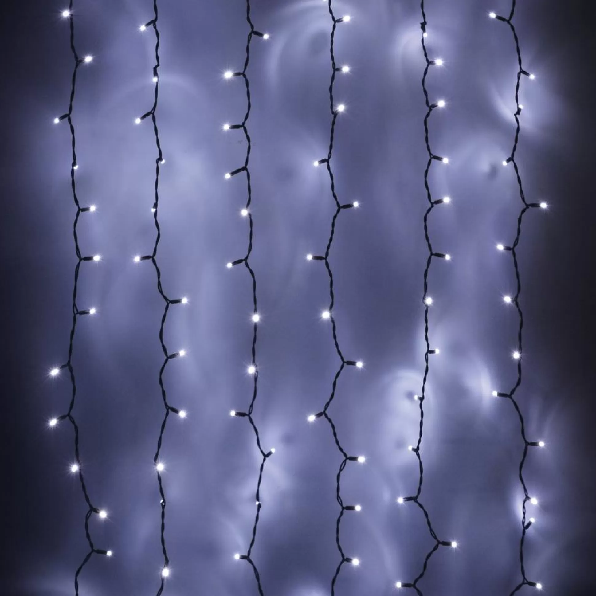 Battery Operated Lights>Christmas World Led Curtain Timer Lights