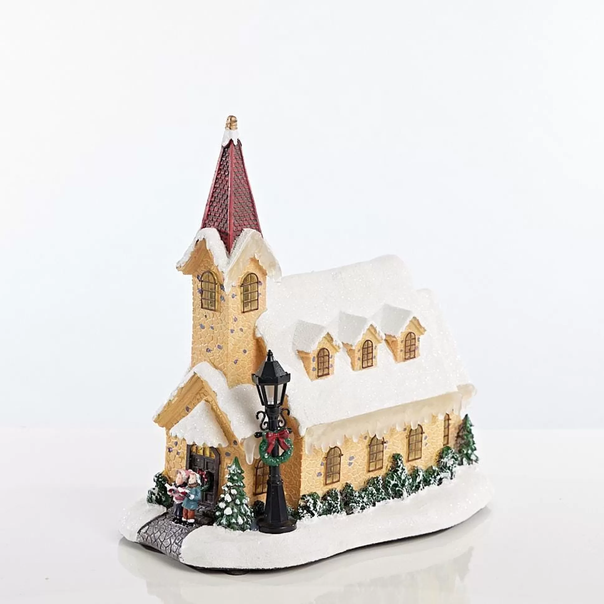 3D & 2D Displays>Christmas World Led Flashing Musical Big House - Church