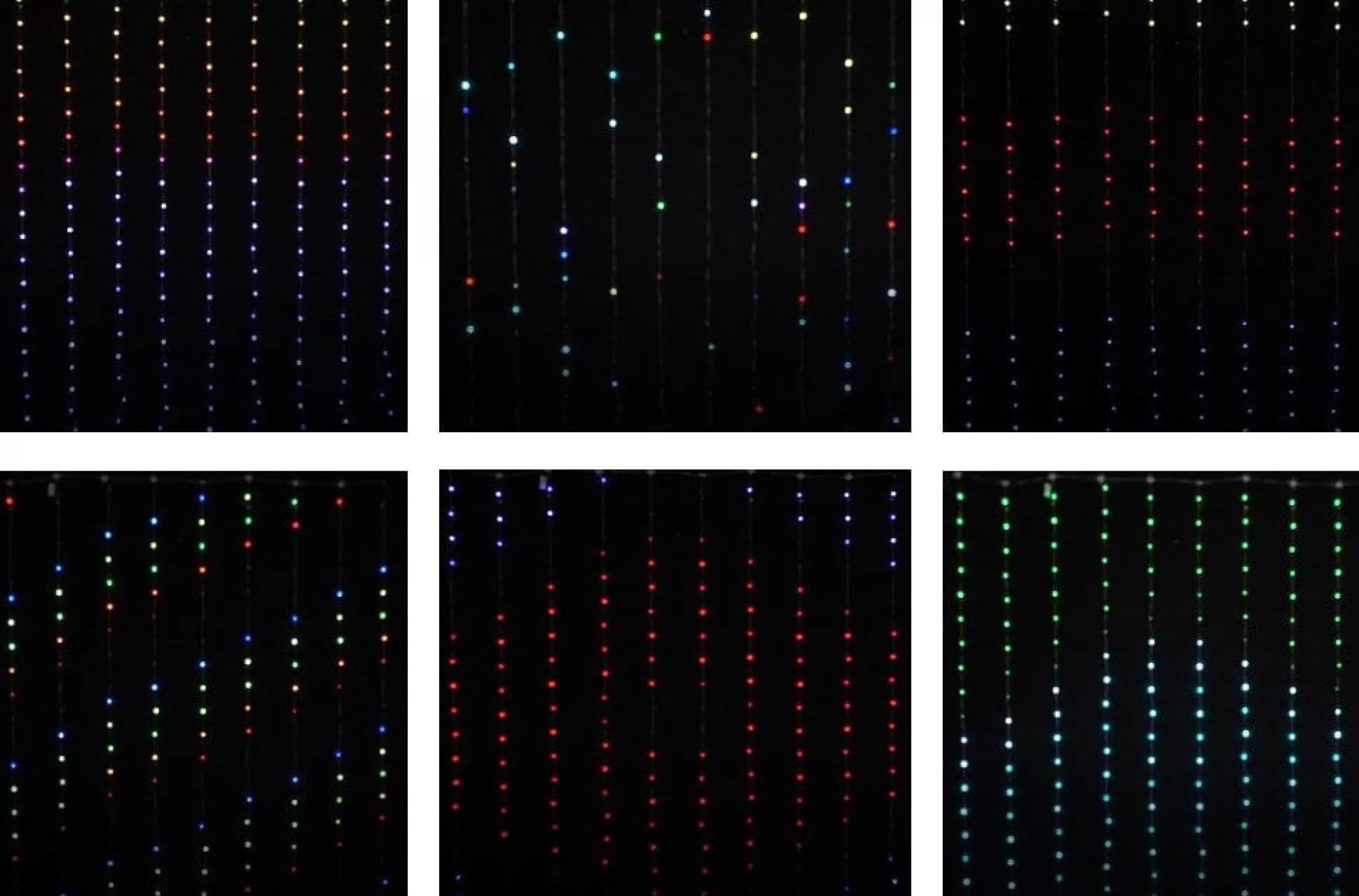 Novelty Lights>Christmas World Led Flex Wire Curtain Lights (Remote Control)