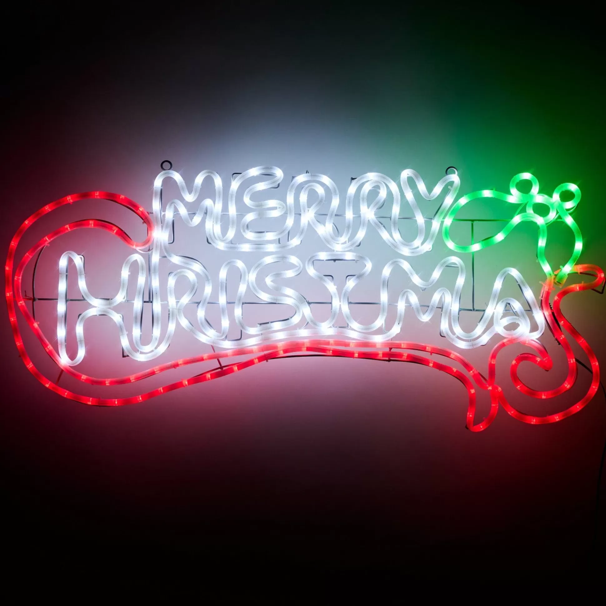 Frame Ropelight (Motifs)>Christmas World Led Merry Christmas Scroll Neon Ropelight