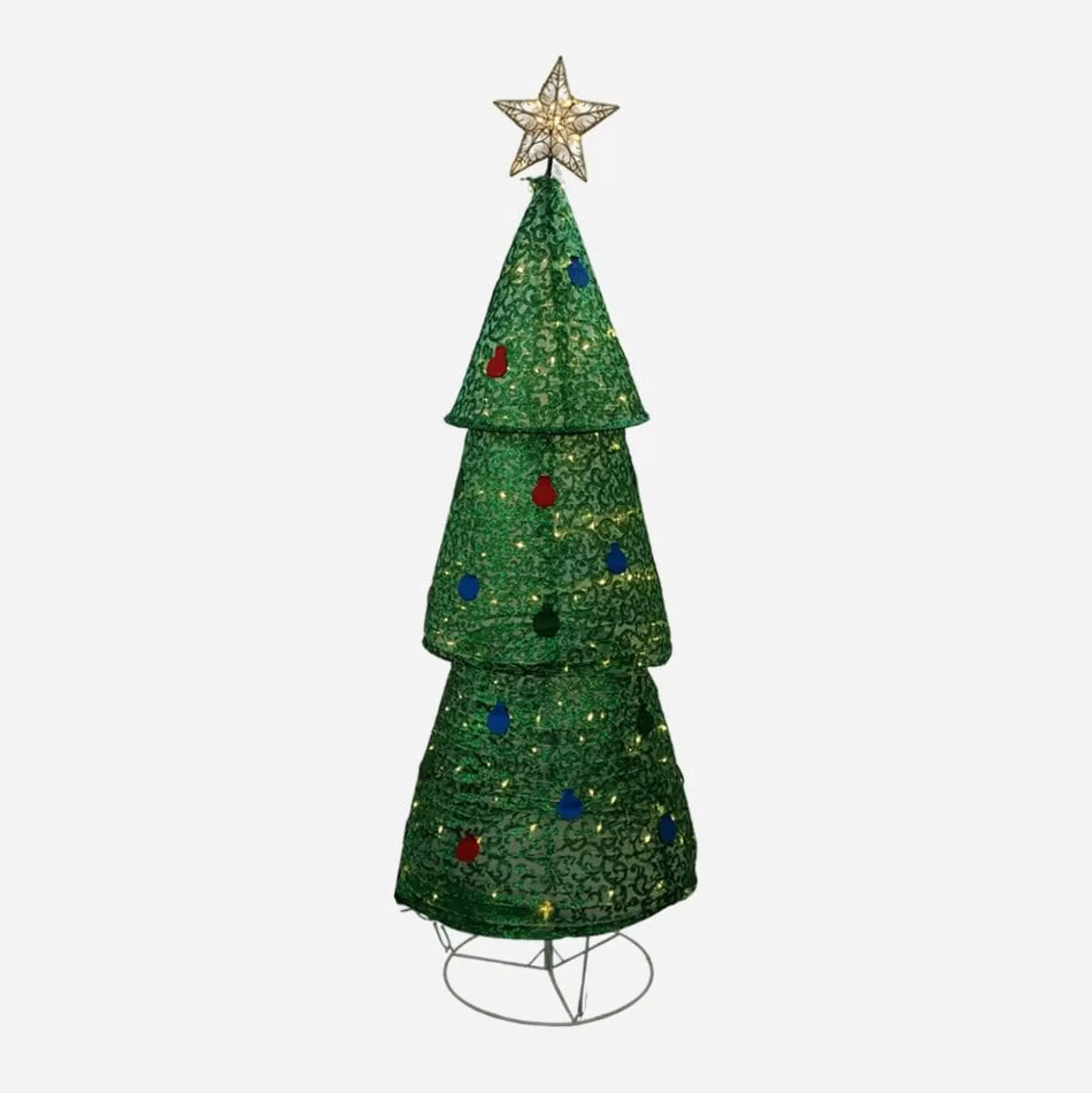 3D & 2D Displays>Christmas World Led Mesh Conical Tree (150Cm)