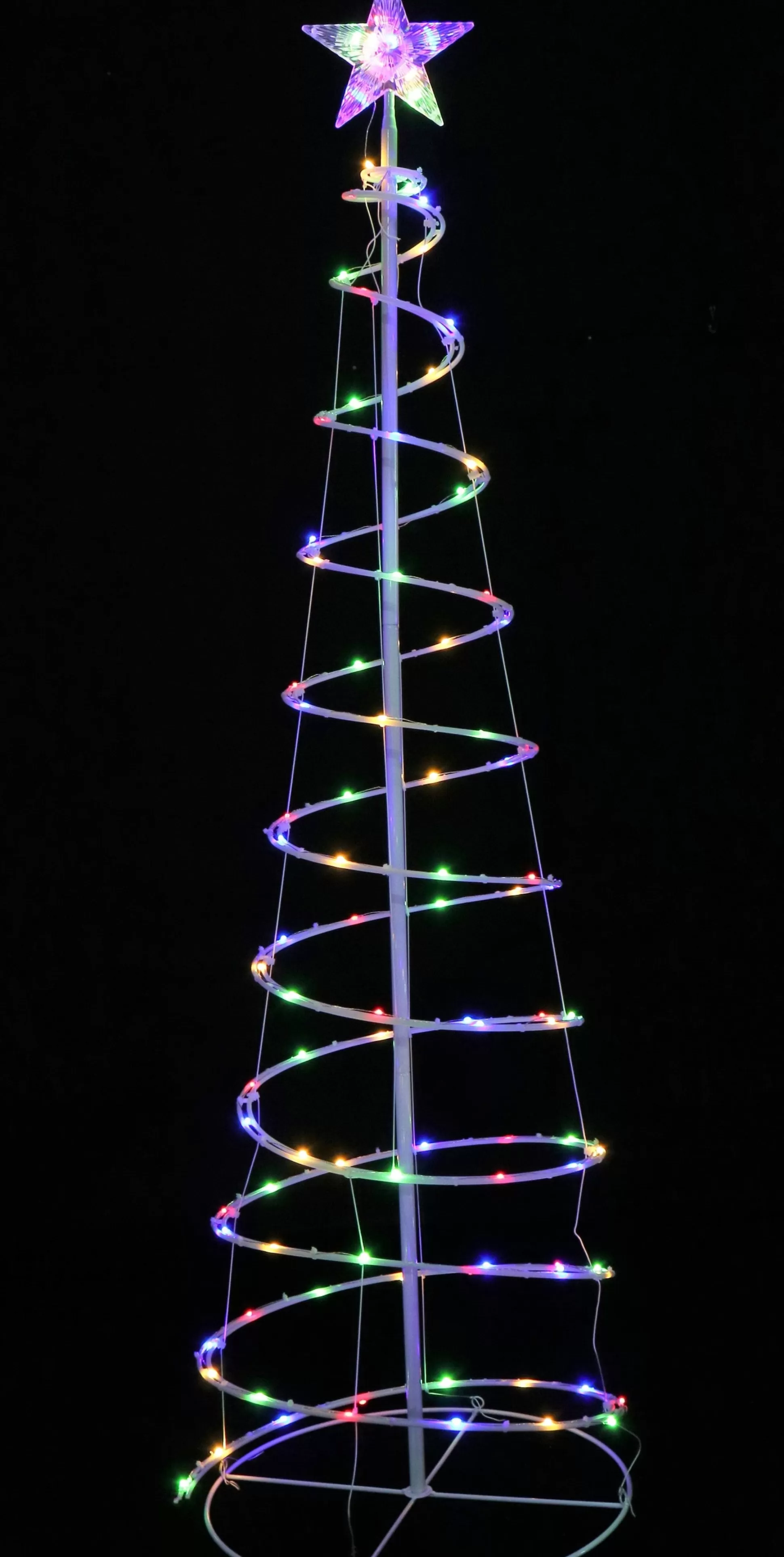 3D & 2D Displays>Christmas World Led Multi Spiral Tree (1.5M)