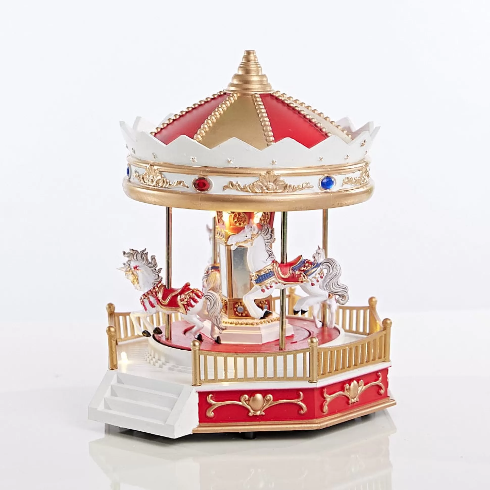 3D & 2D Displays>Christmas World Led Musical Merry-Go-Round