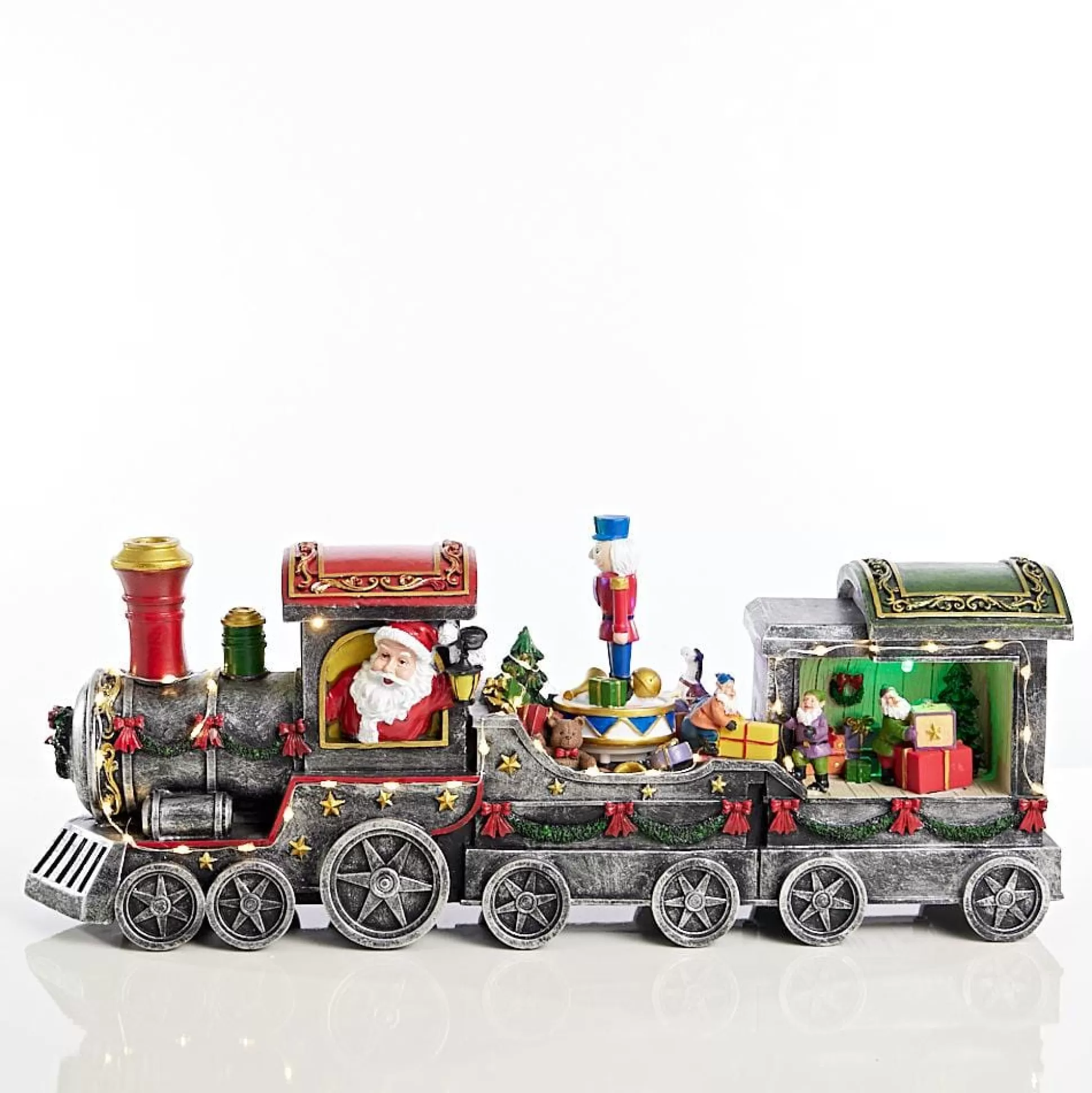 3D & 2D Displays>Christmas World Led Musical Santa Nutcracker Train