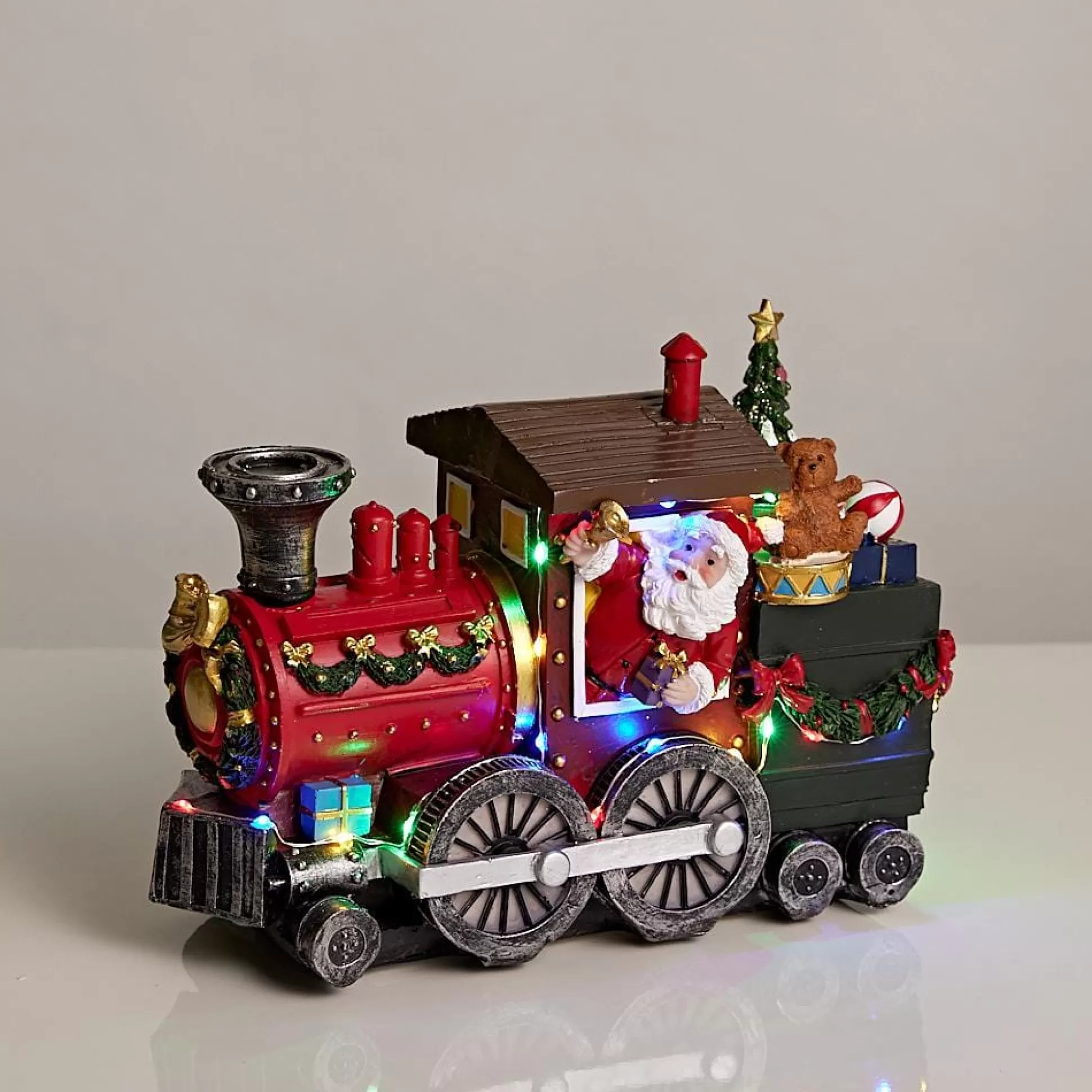 3D & 2D Displays>Christmas World Led Musical Santa Train Engine