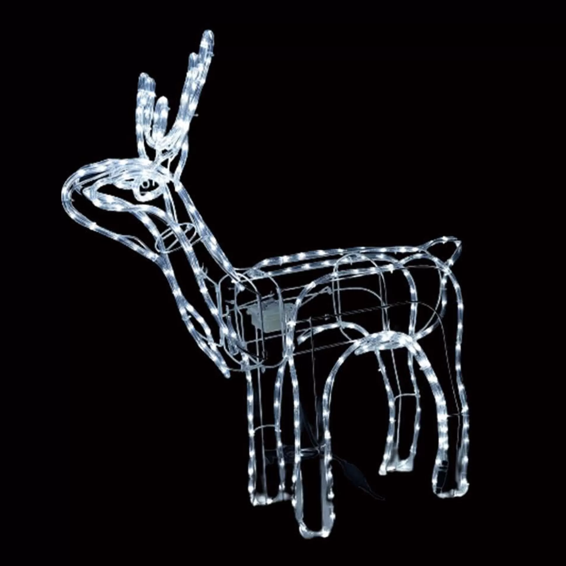 3D & 2D Displays>Christmas World Led Ropelight Standing Reindeer Moving