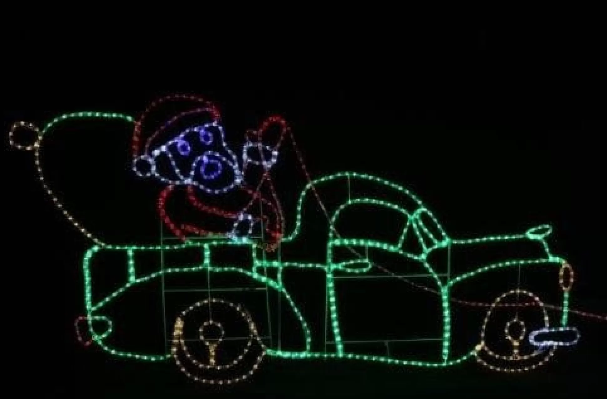 Frame Ropelight (Motifs)>Christmas World Led Ropelight Waving Santa In Ute