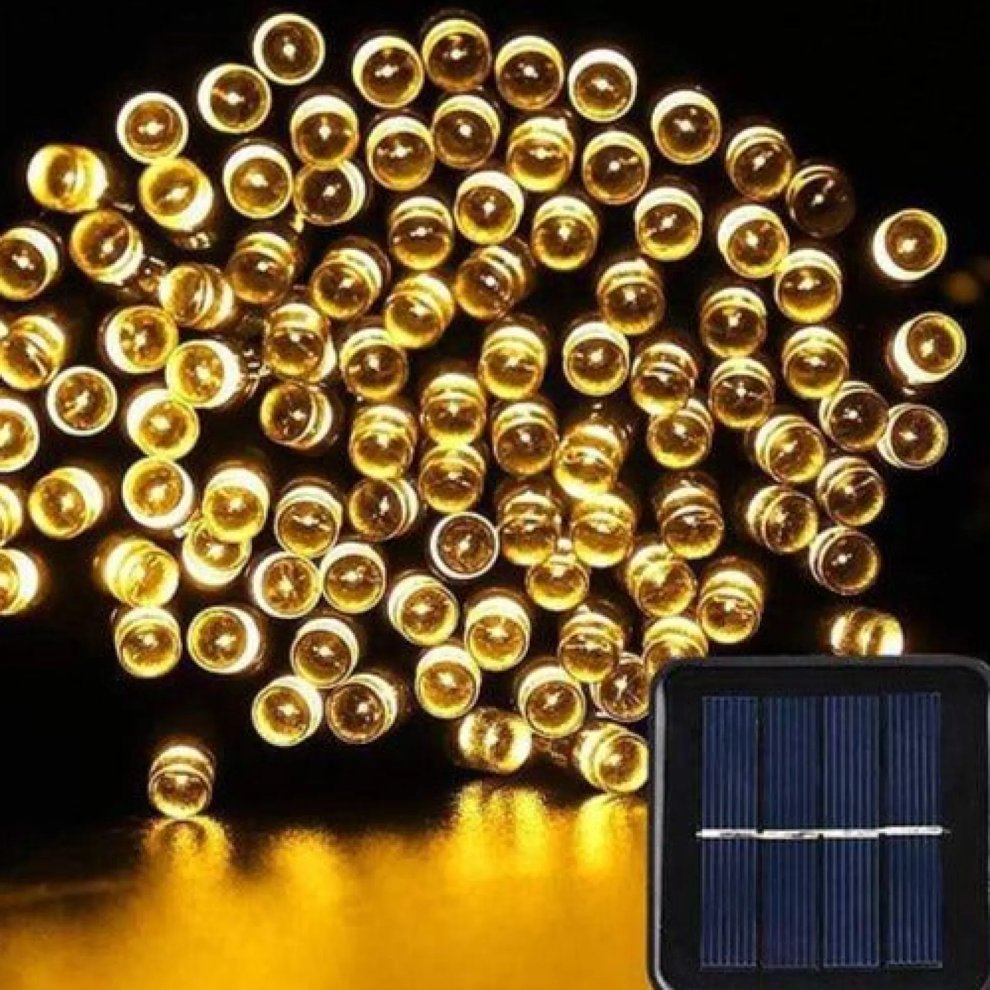 Solar Lights>Christmas World Led Solar Warm White Lights (2.5M)