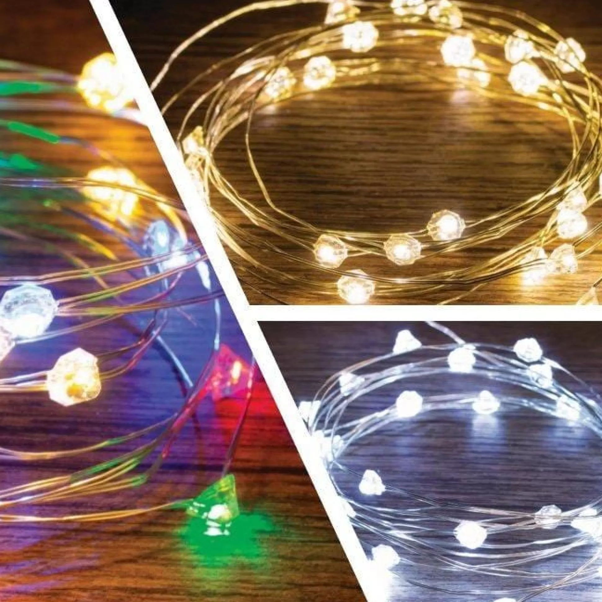 Novelty Lights>Christmas World Led Starry Lights (3M)