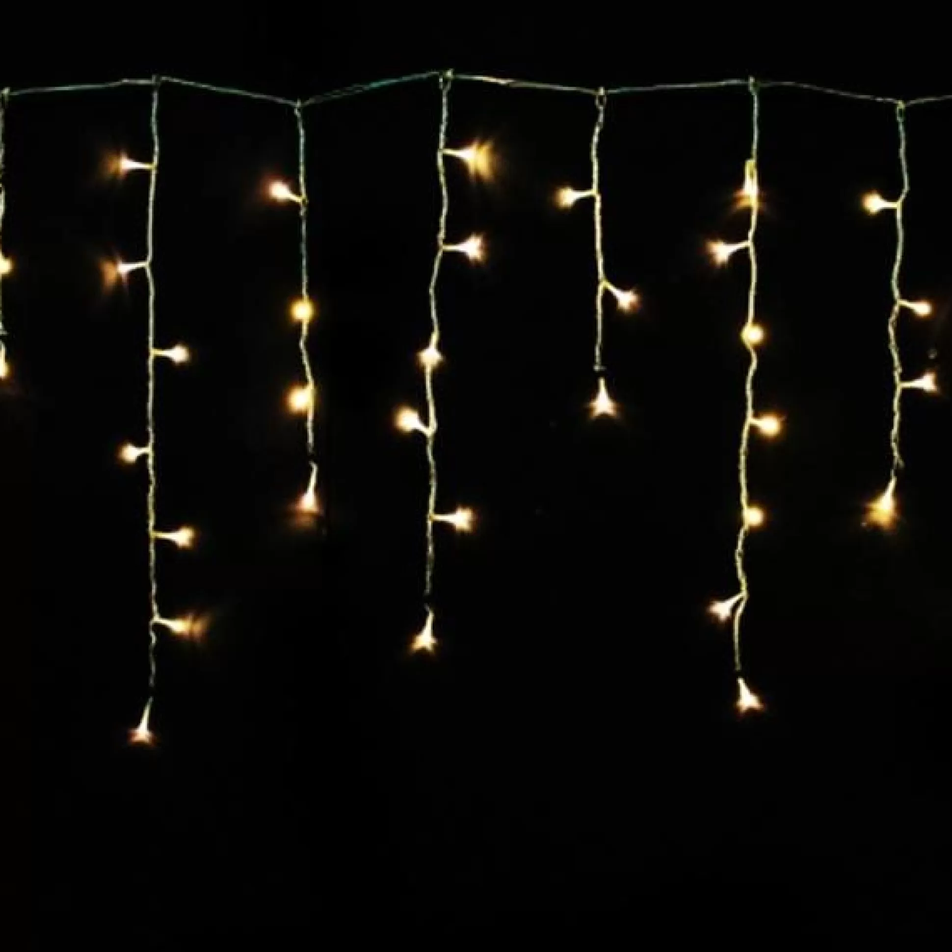 Icicle Lights>Christmas World Led Warm White Icicle Lights (10M)