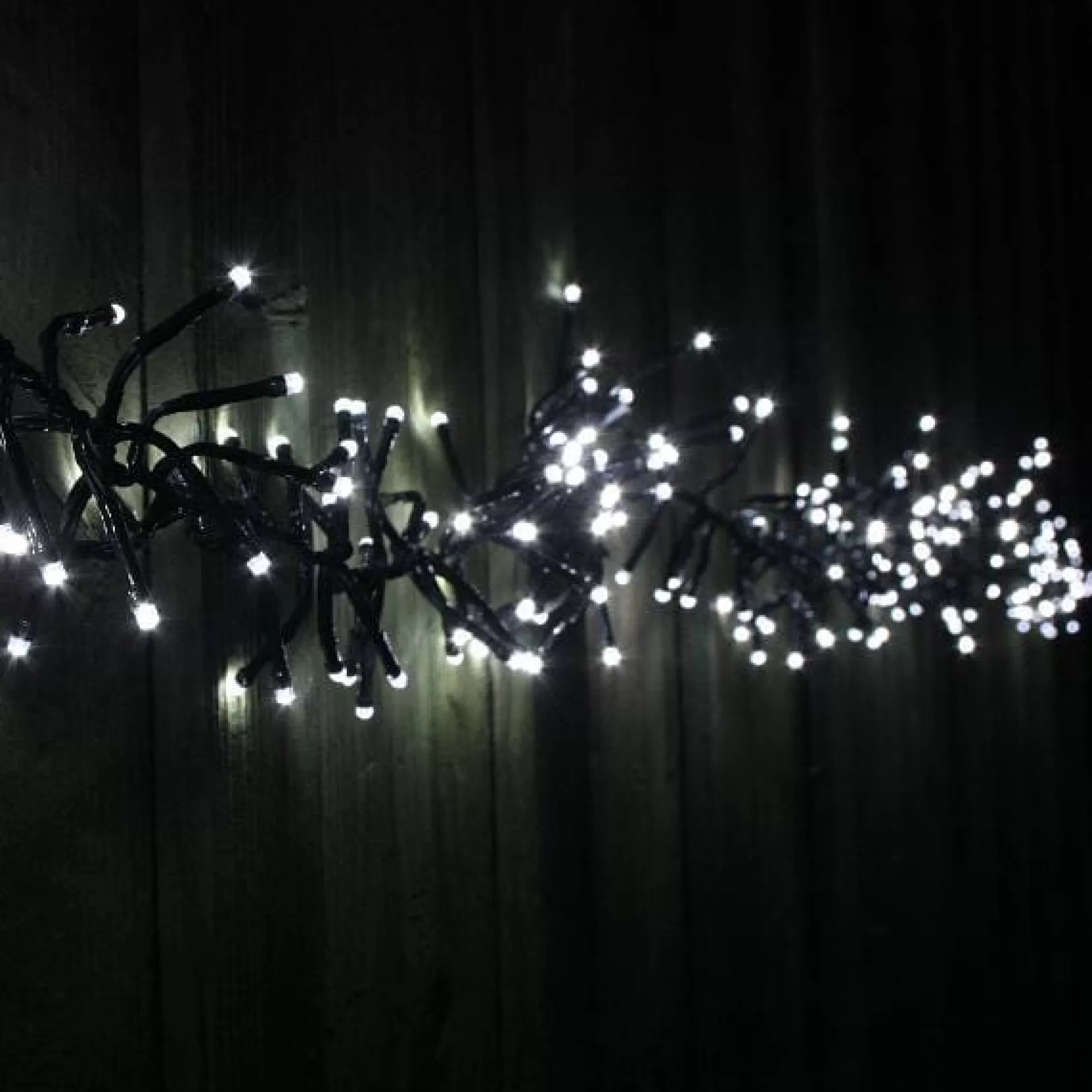 Cluster Lights>Christmas World Led White Clusters (20M)