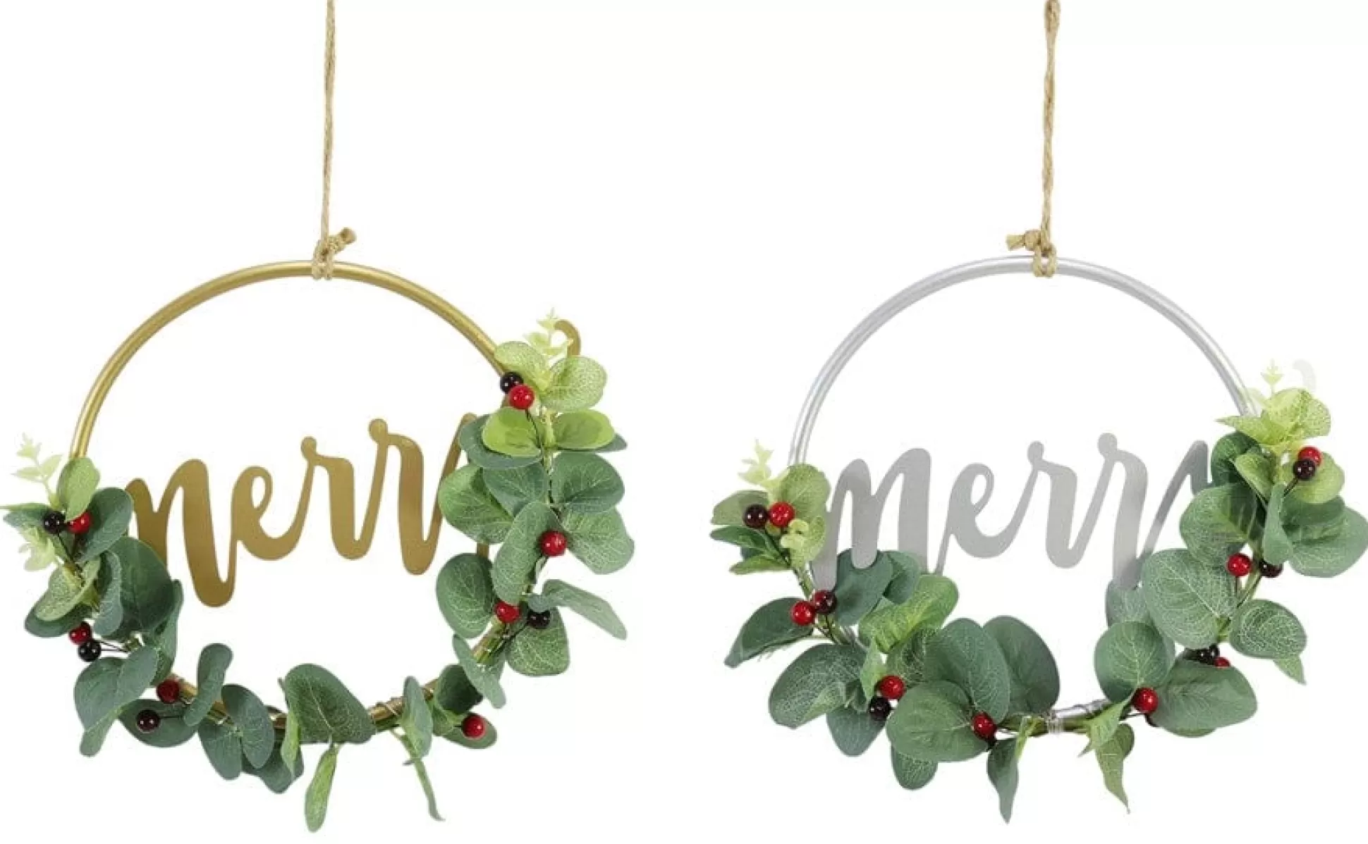 Traditional & Berry>Christmas World Mistletoe Half Wreath (26Cm)