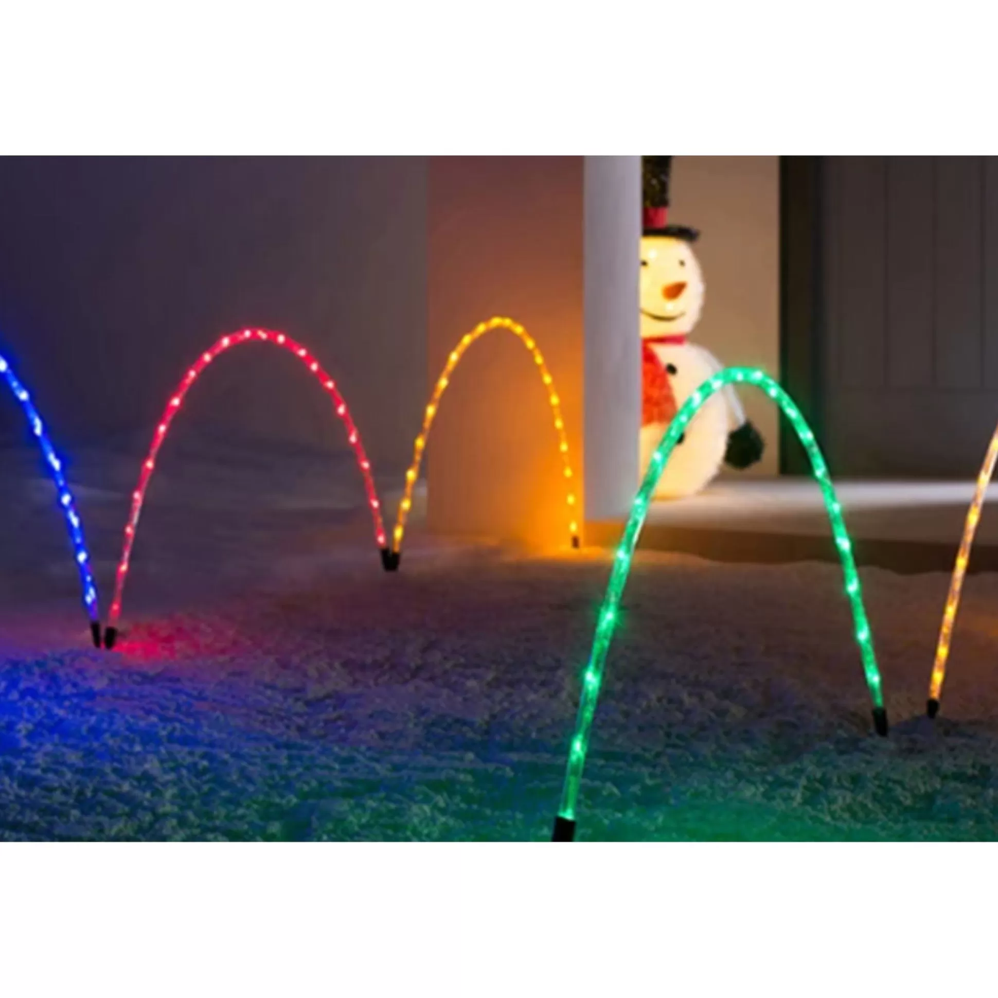 Path Poles>Christmas World Multi Arch Path Lights (4Pc)