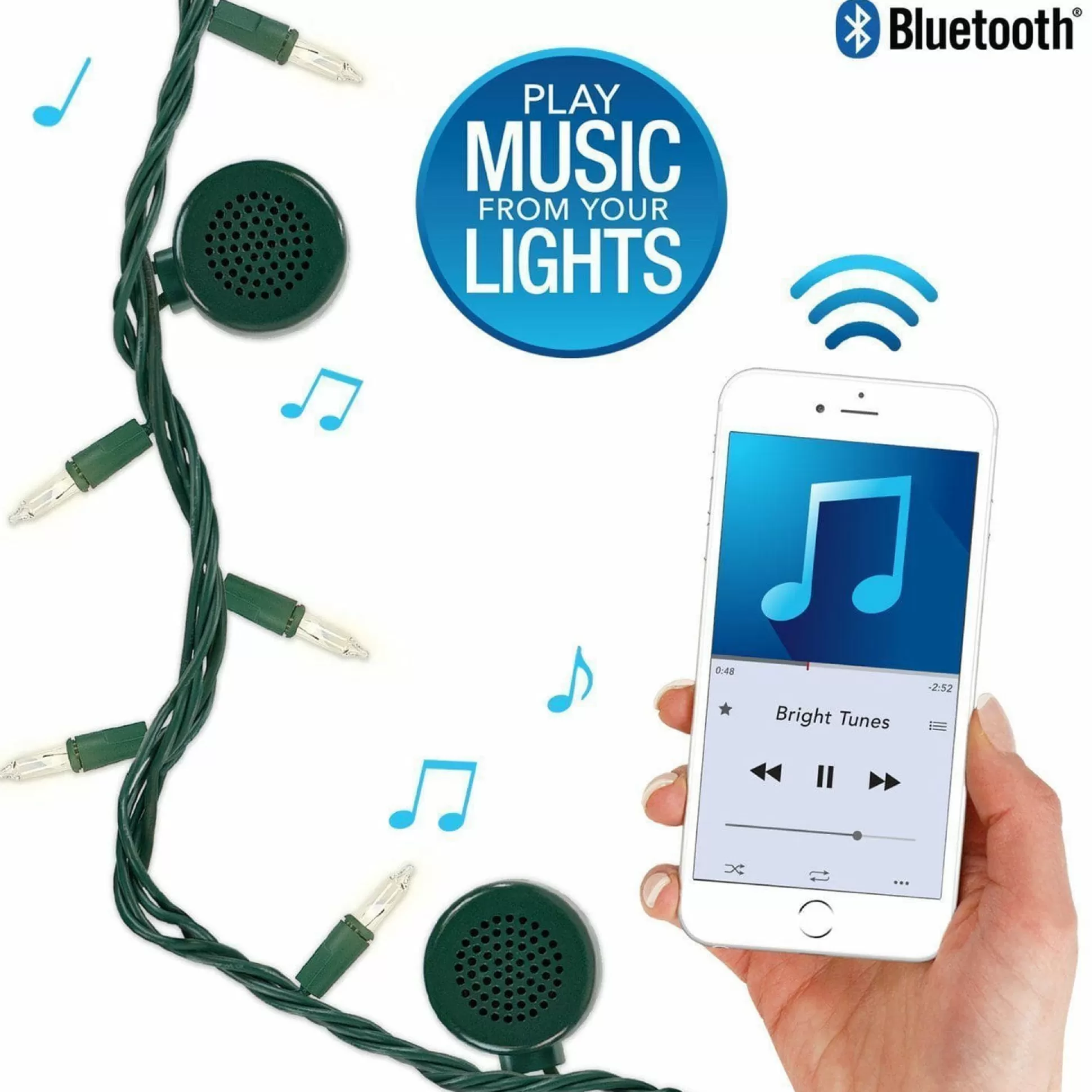 Novelty Lights>Christmas World Multi Leds With Bluetooth Speakers (10M)