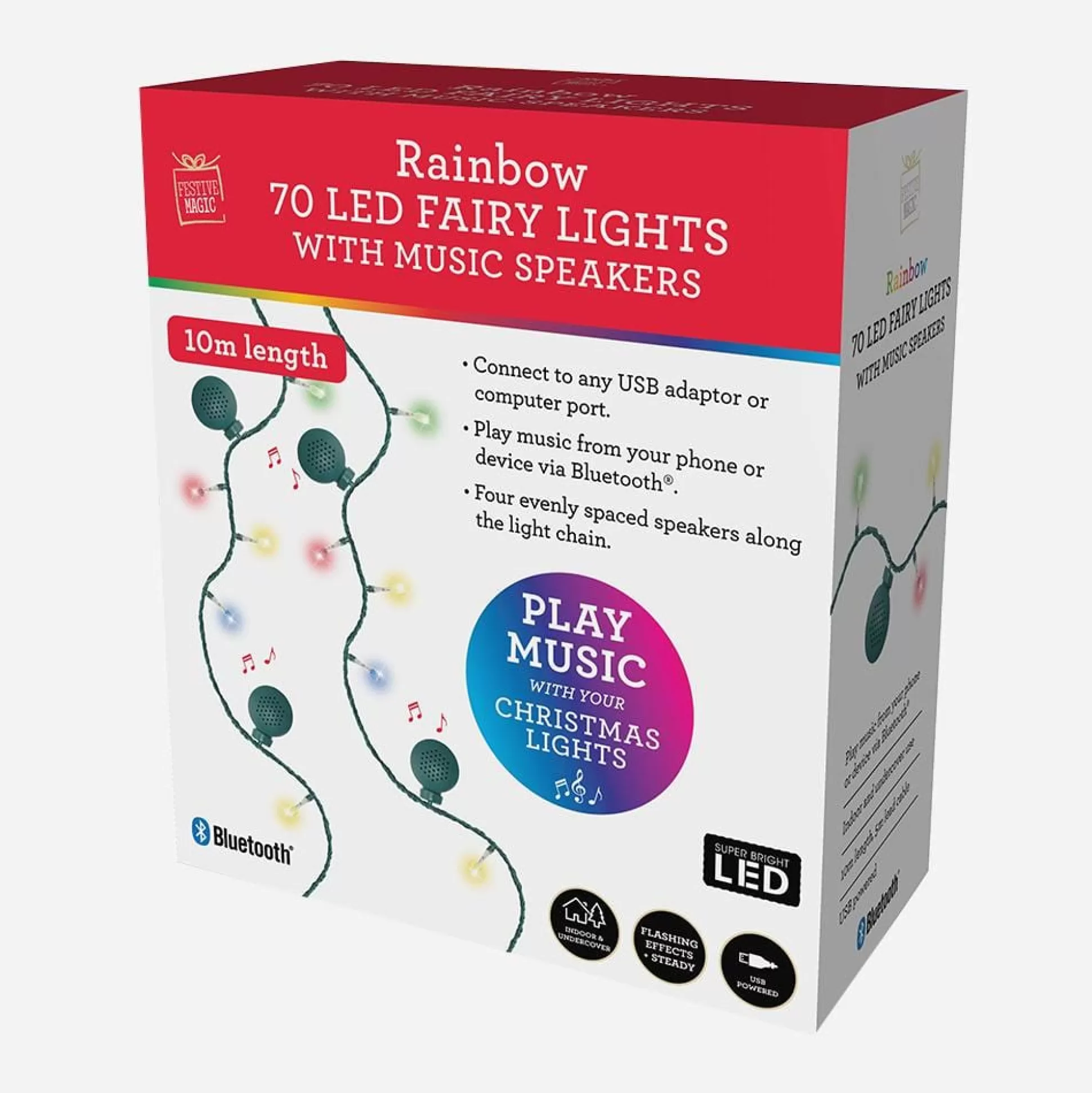 Novelty Lights>Christmas World Multi Leds With Bluetooth Speakers (10M)