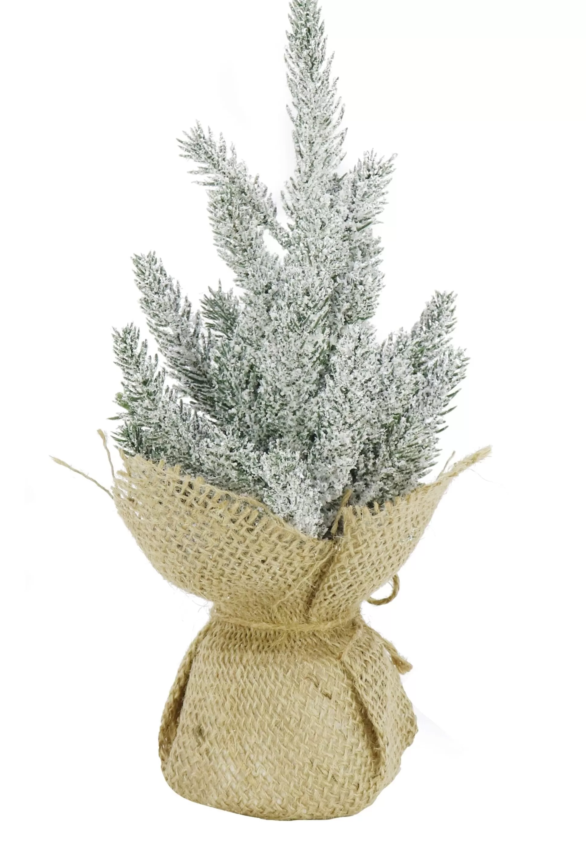 Magical Winter Wonderland>Christmas World Pine Tree Decorated (26Cm) - Natural