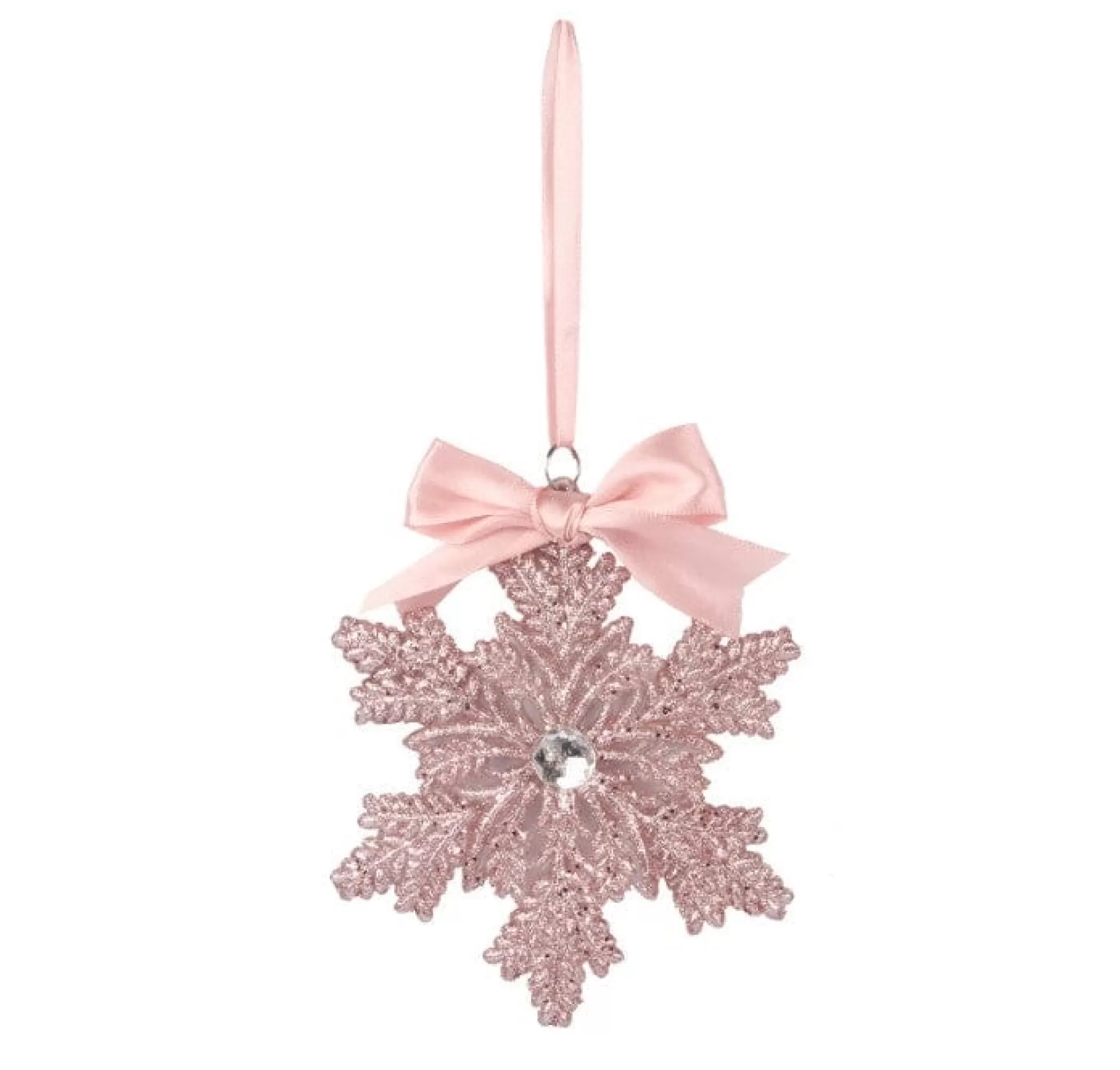 Pretty In Pink & Rose Gold>Christmas World Pink Snowflake Tree Decoration