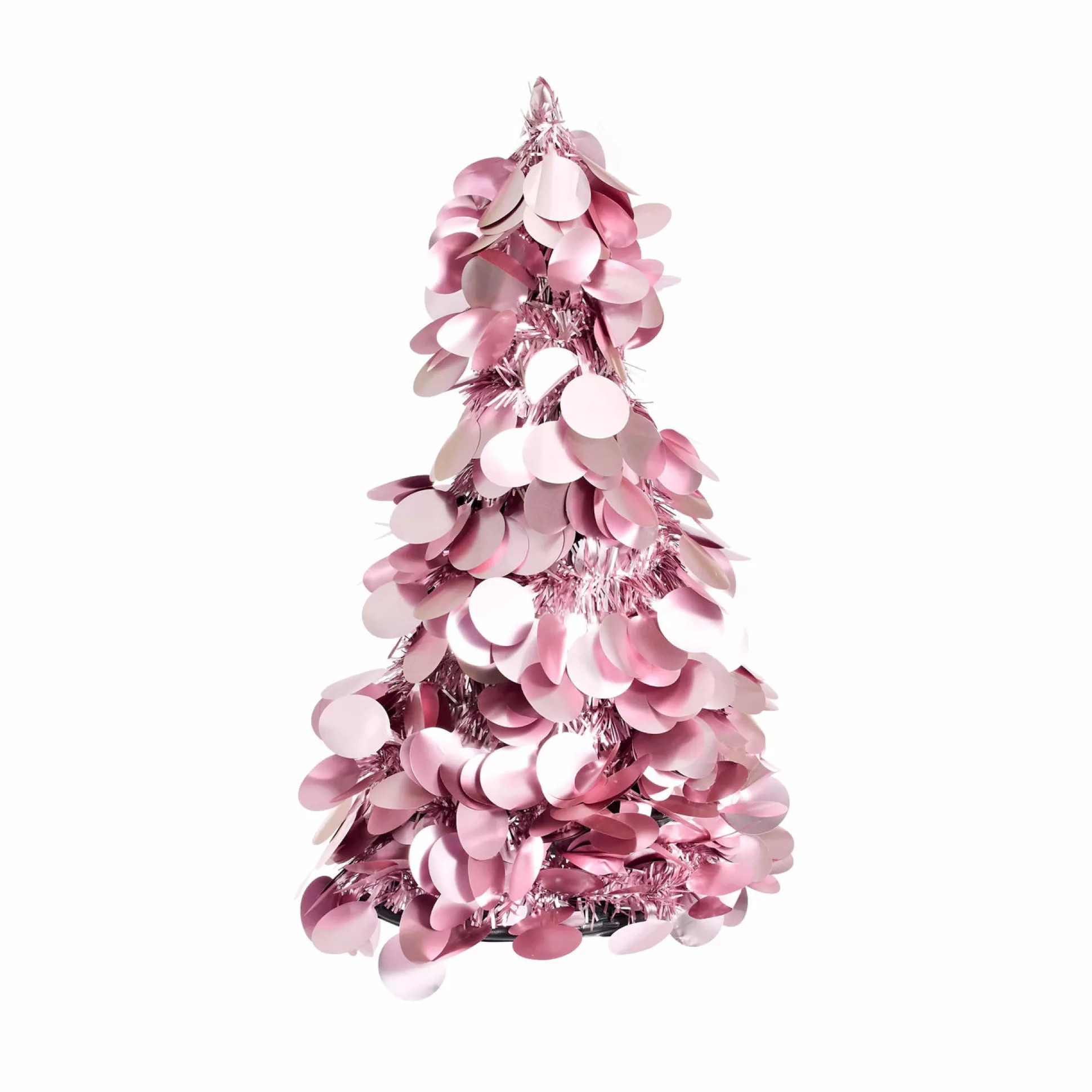 Pretty In Pink & Rose Gold>Christmas World Pink Tinsel Tree (26Cm)