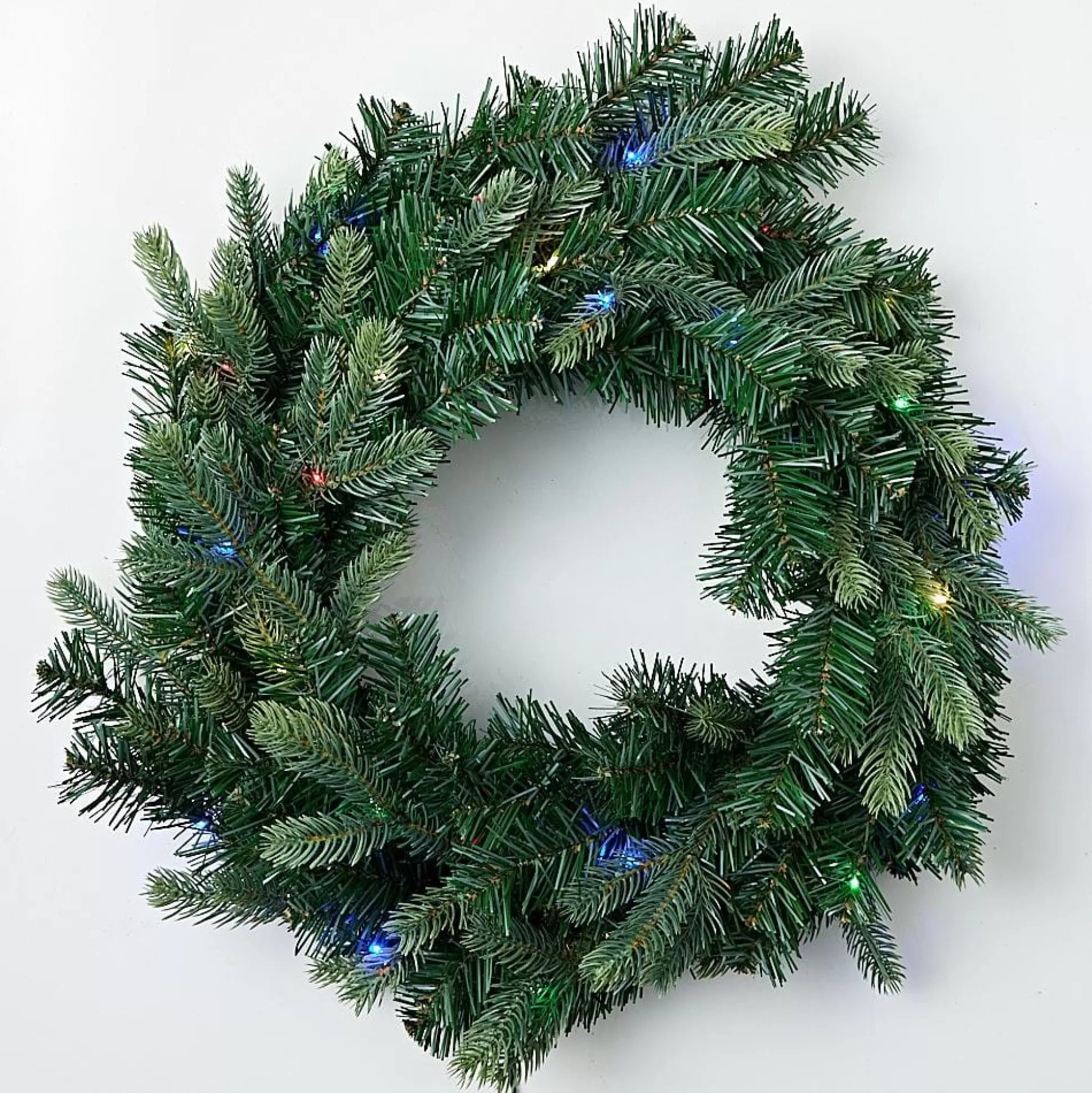 Wreaths, Garlands And Bows>Christmas World Pre-Lit Multi Geneva Wreath (50Cm)