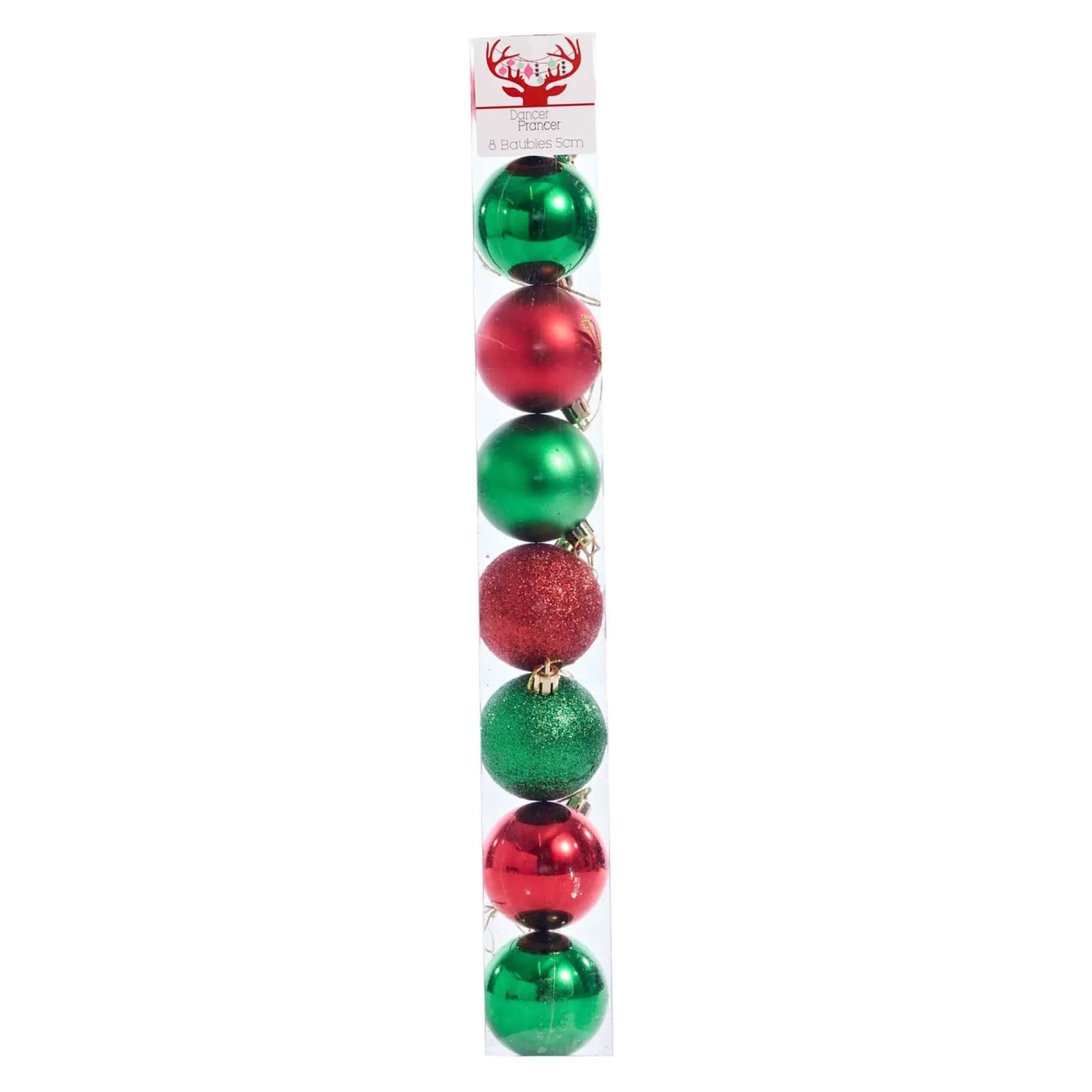 Baubles>Christmas World Red And Green Bauble Pack (5Cm)